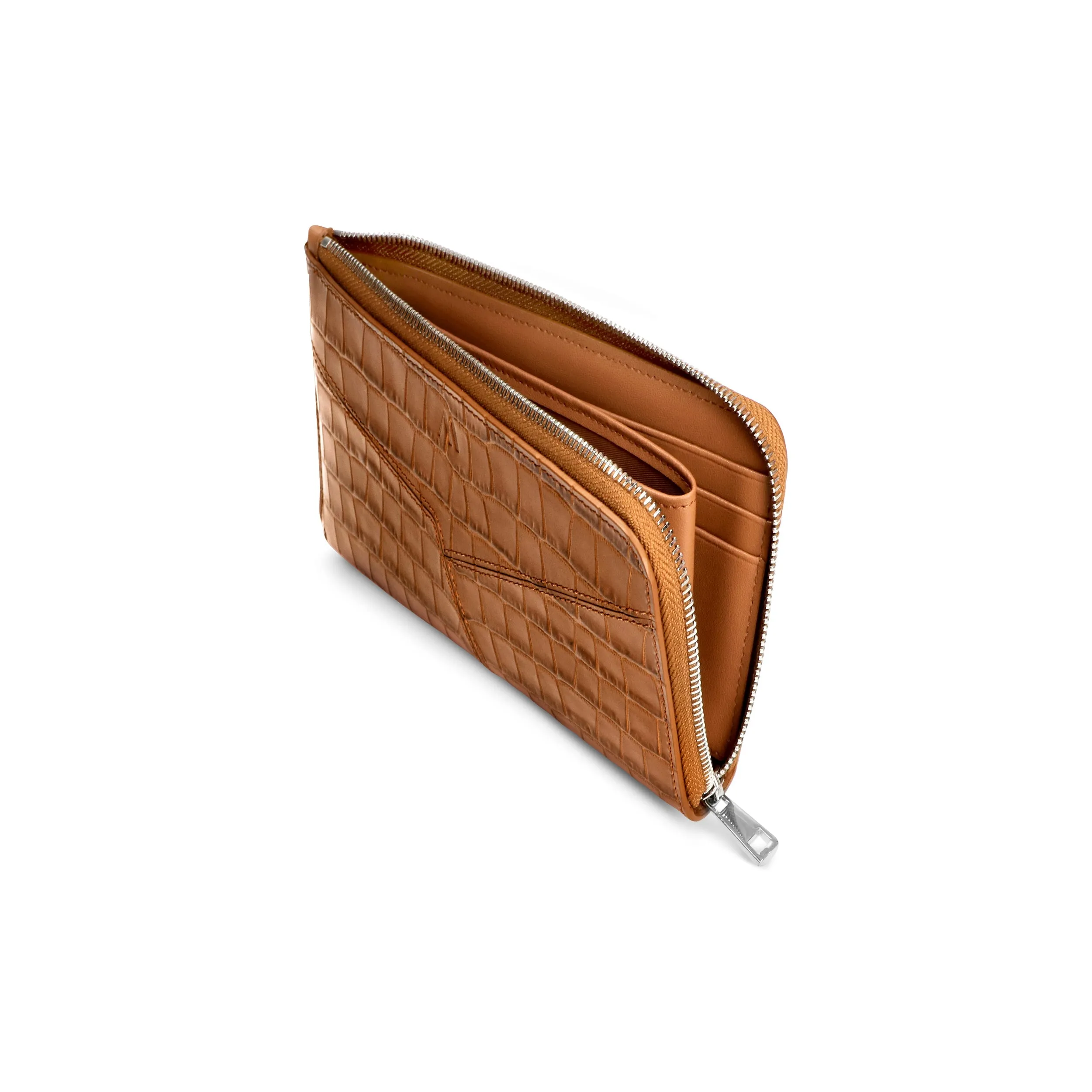 Large Wallet - croco toffee brown sold by Kaai nv product image thumbnail 3