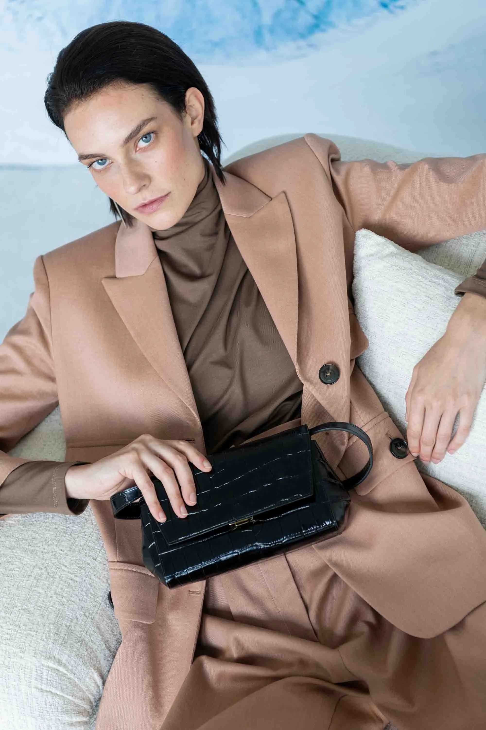 Ikon Clutch - croco black sold by Kaai nv product image thumbnail 5