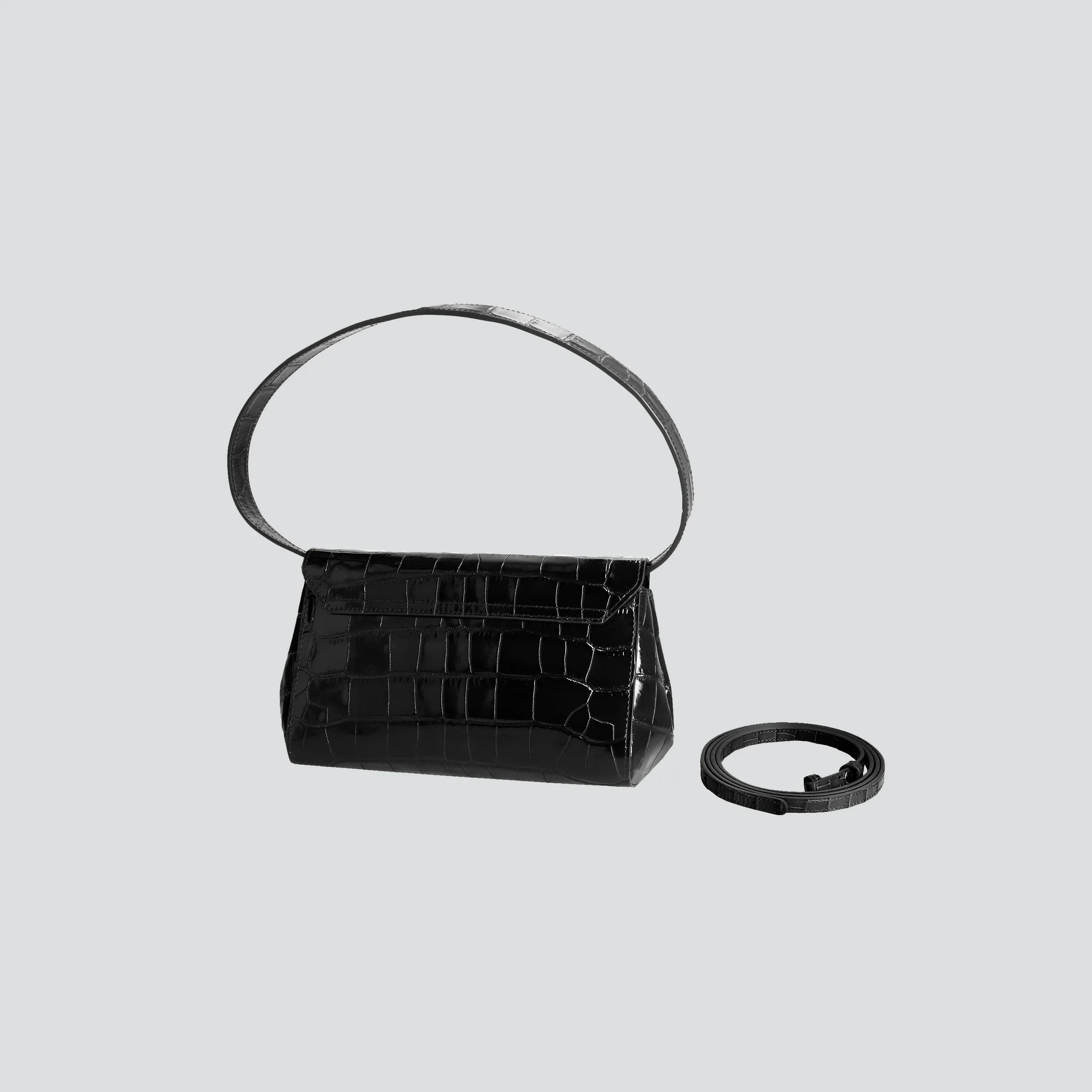 Ikon Clutch - croco black sold by Kaai nv product image thumbnail 2