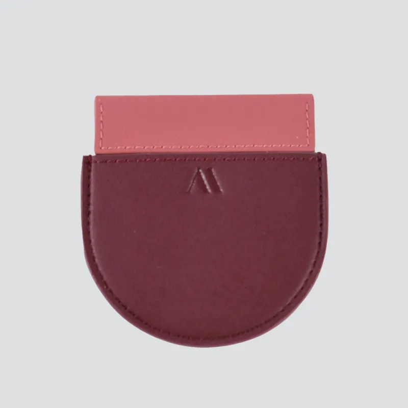 Pocket mirror Merlot / Pink sold by Kaai nv