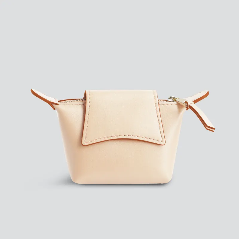 Arch Coin Purse - cream sold by Kaai nv