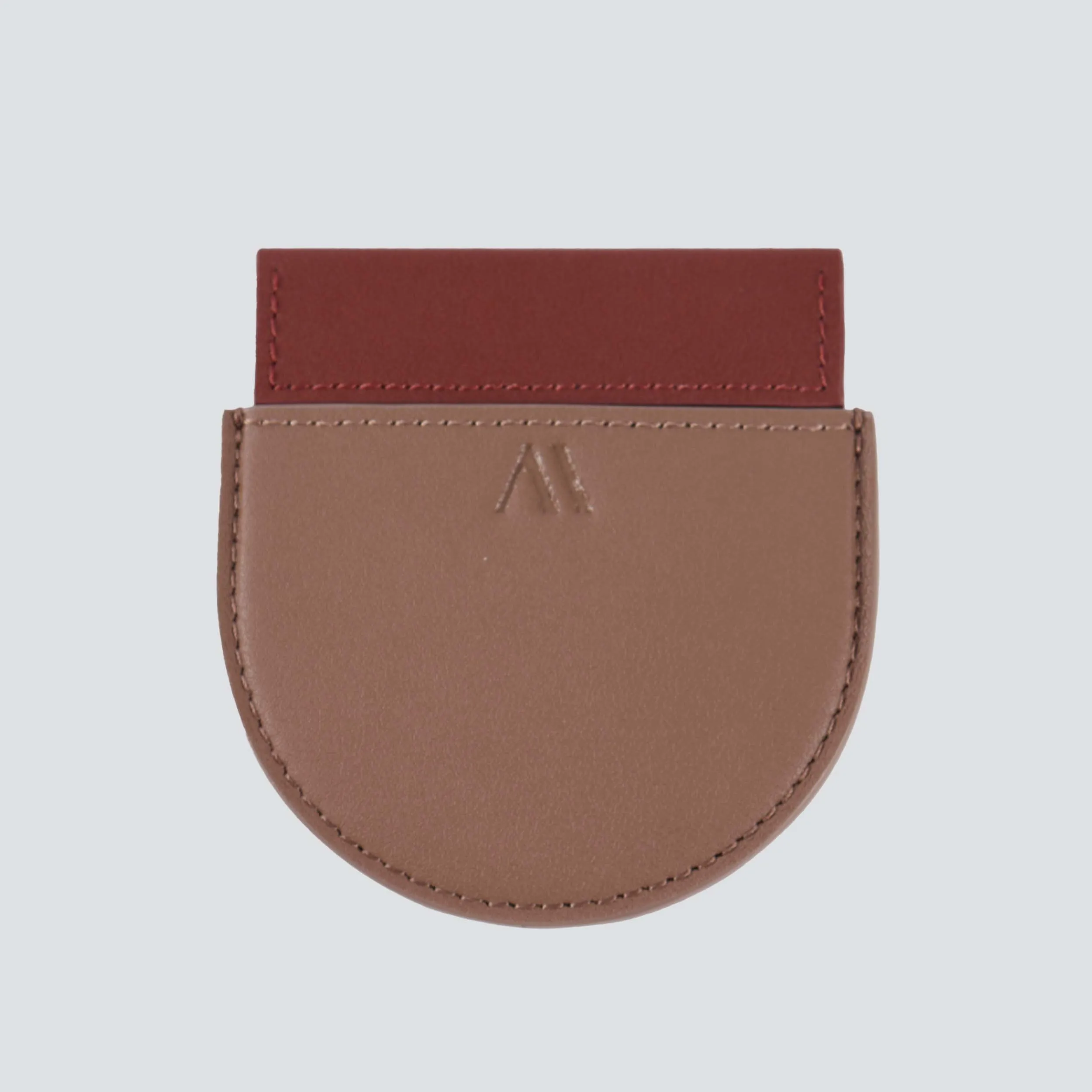 Pocket mirror Warm Taupe / Hazelnut sold by Kaai nv