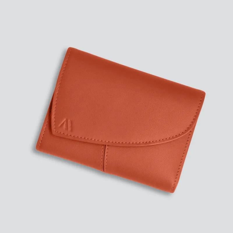 Rebel Wallet - terracotta sold by Kaai nv