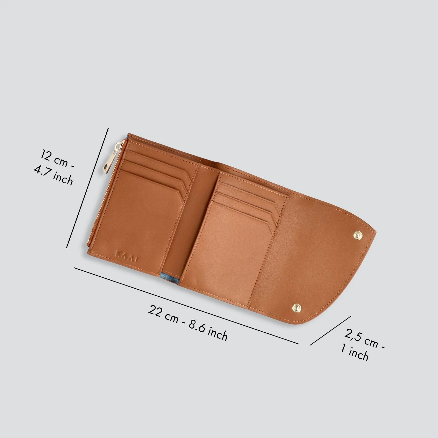 Rebel Wallet - cognac sold by Kaai nv product image thumbnail 3
