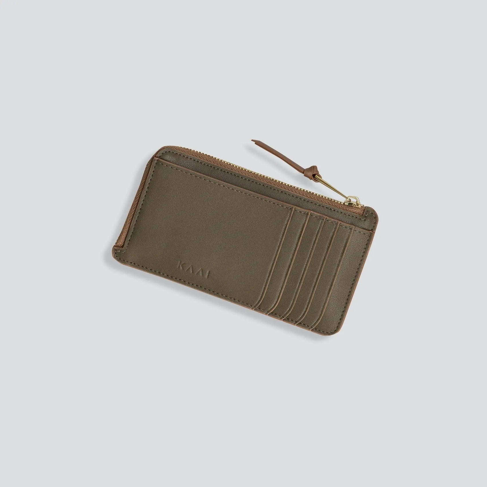 Rebel Cardholder - dark khaki sold by Kaai nv product image thumbnail 2