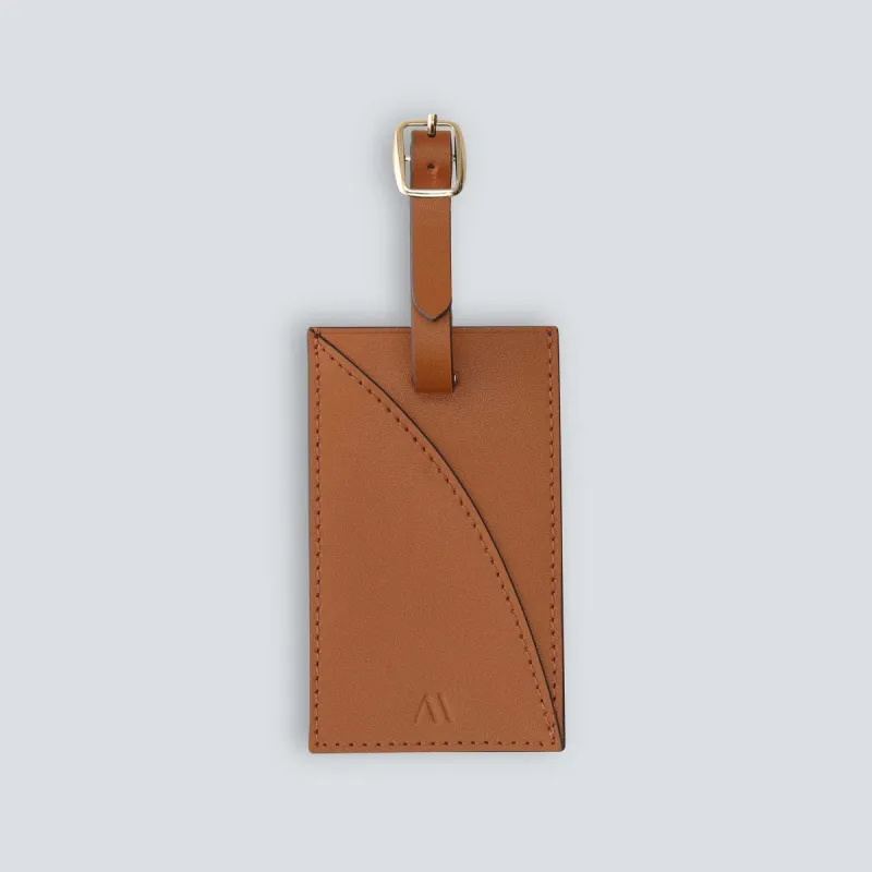 Luggage Tag - cognac sold by Kaai nv