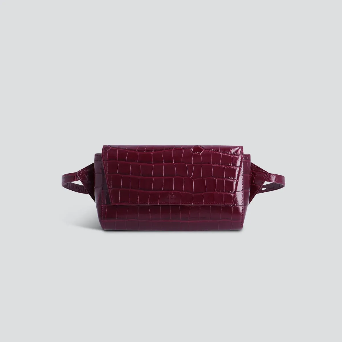 Ikon Belt Bag - croco aubergine sold by Kaai nv