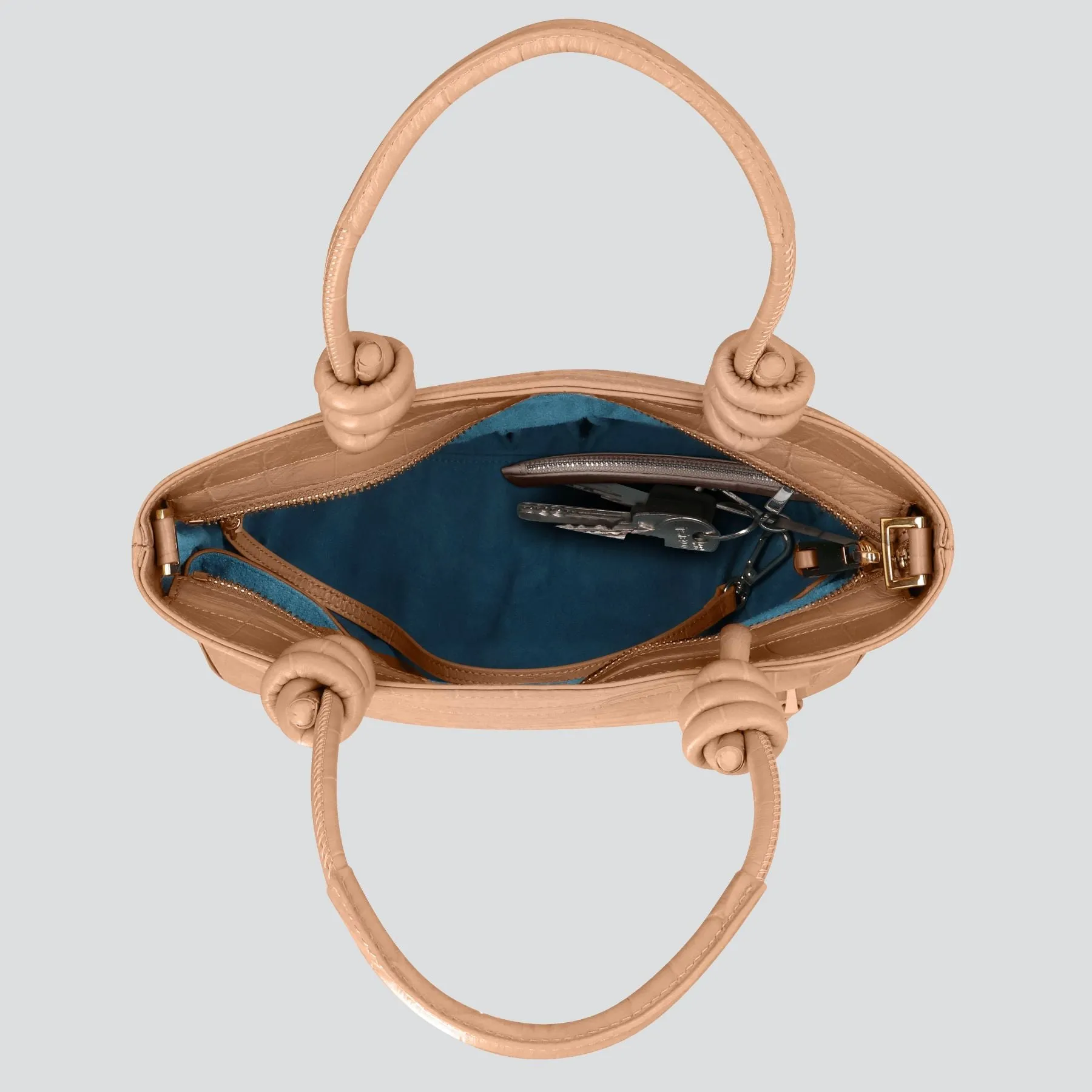 Mini Loop - soft croco cappuccino sold by Kaai nv product image thumbnail 2