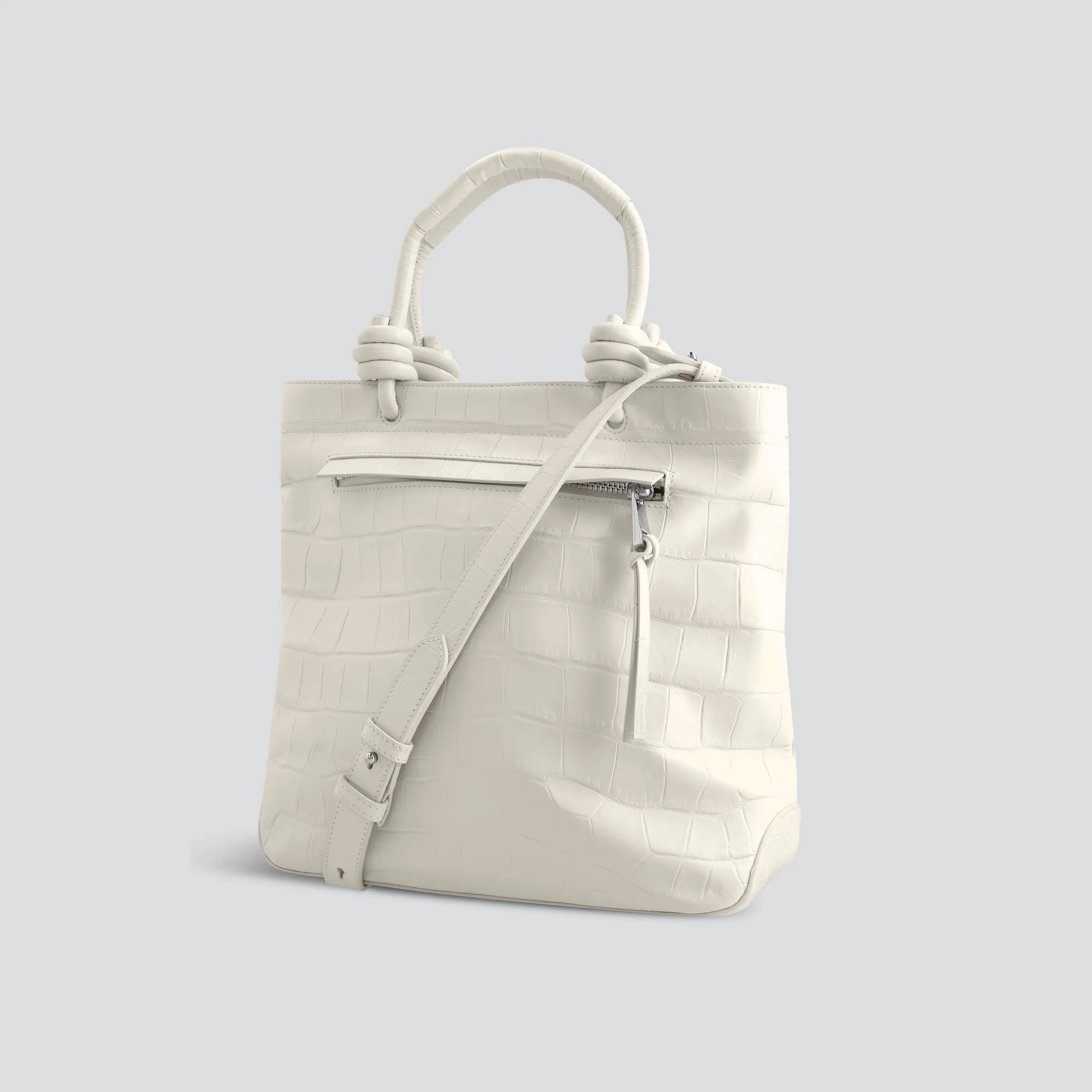 Mini Loop - soft croco chalk white sold by Kaai nv product image thumbnail 4