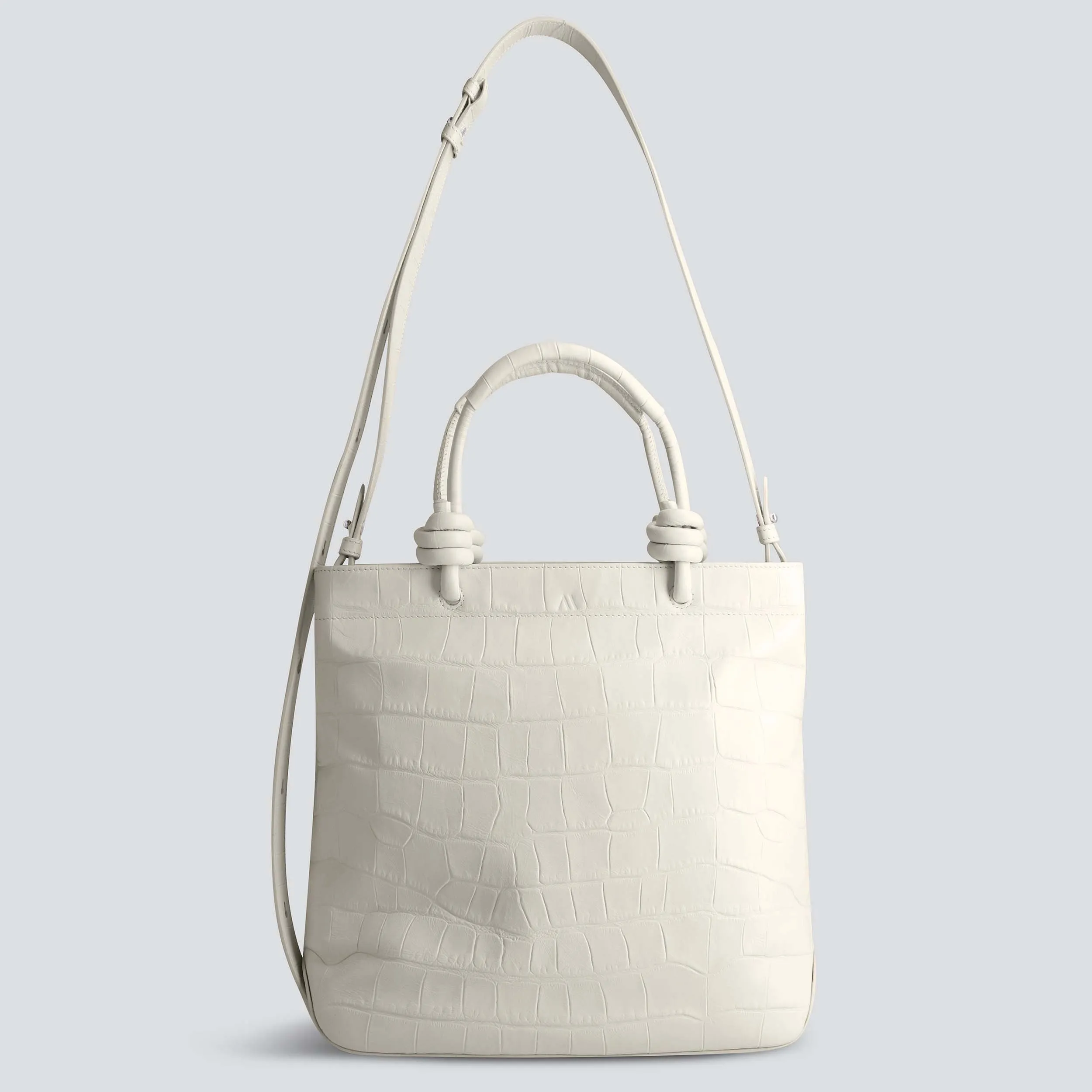 Mini Loop - soft croco chalk white sold by Kaai nv