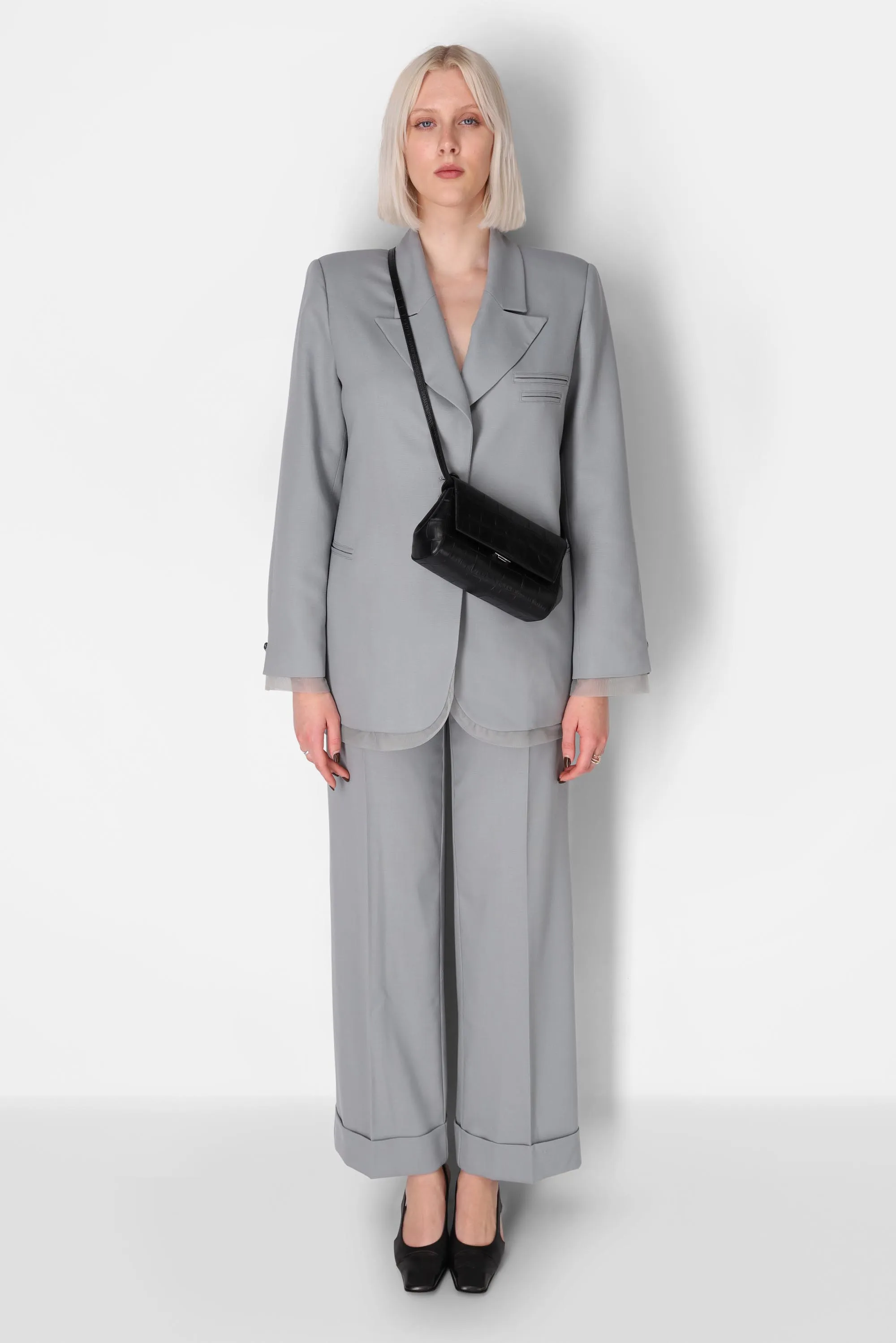 Ikon Clutch - soft croco electric blue sold by Kaai nv product image thumbnail 4