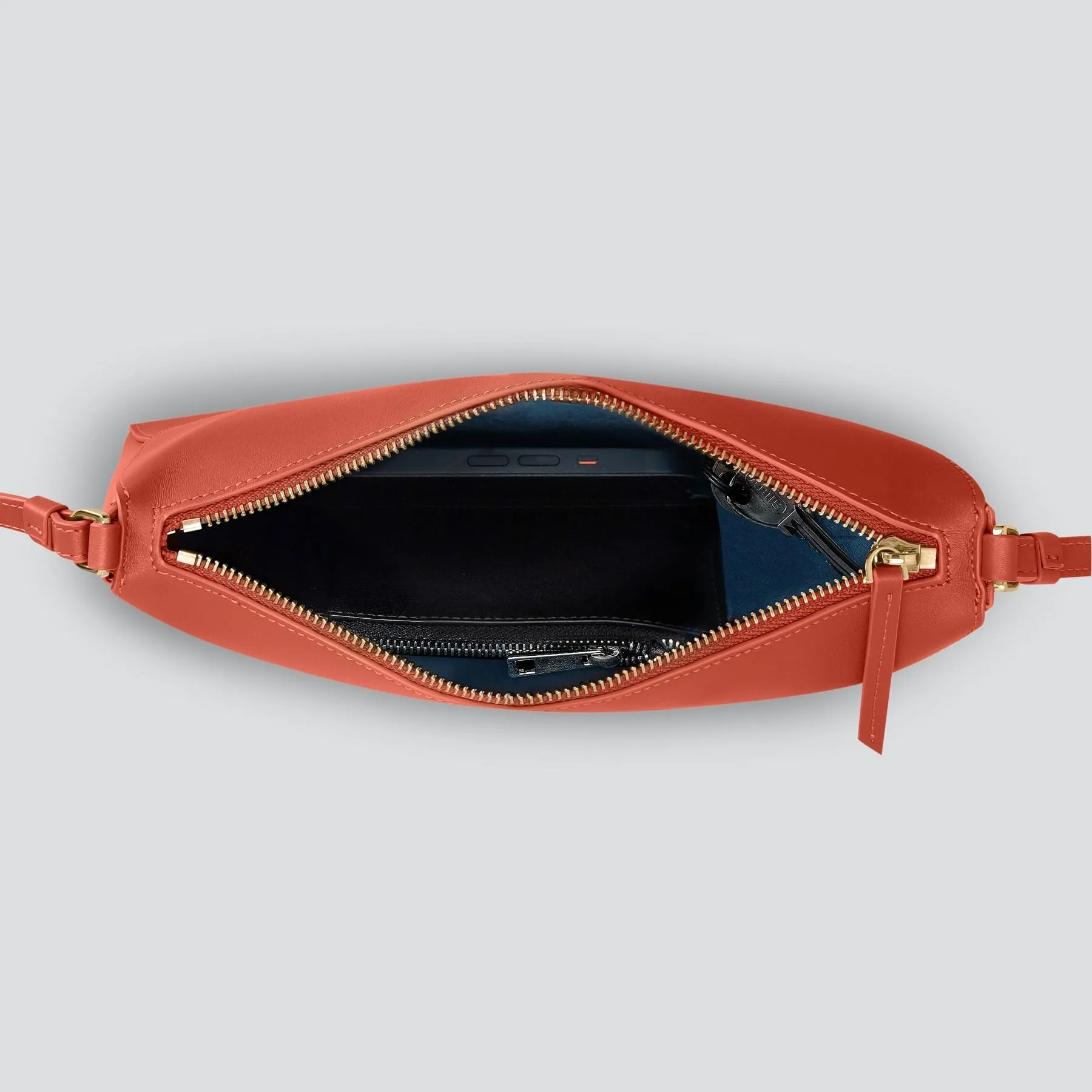 Rebel Clutch - soft touch terracotta sold by Kaai nv product image thumbnail 3