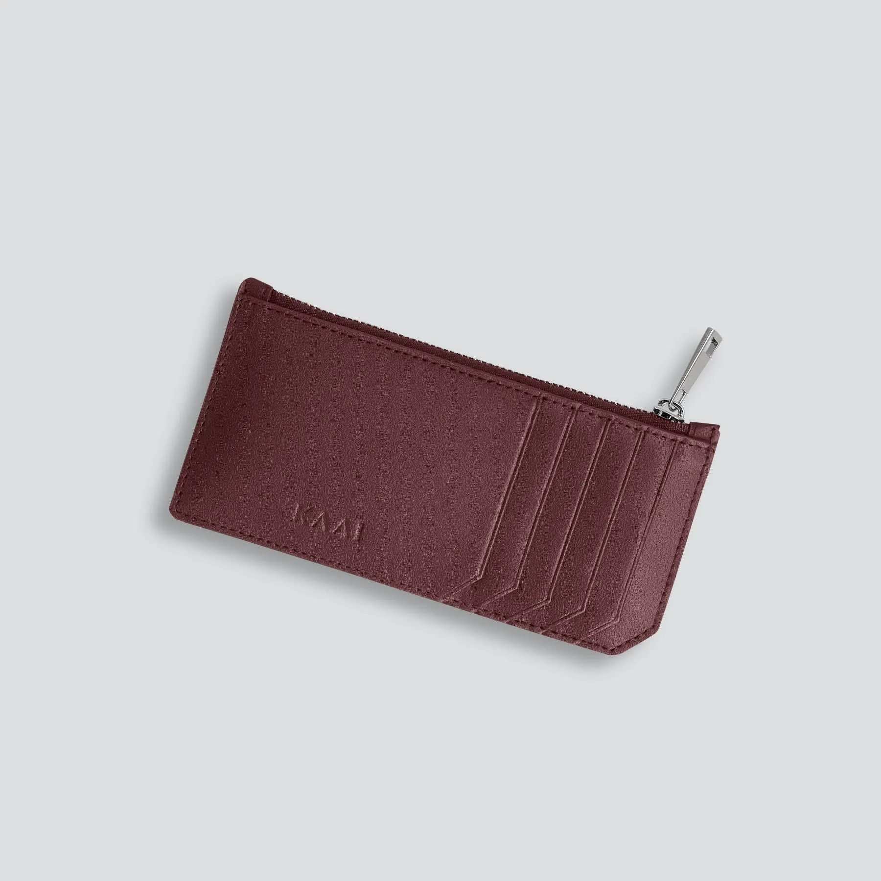 Cardholder - dark burgundy sold by Kaai nv