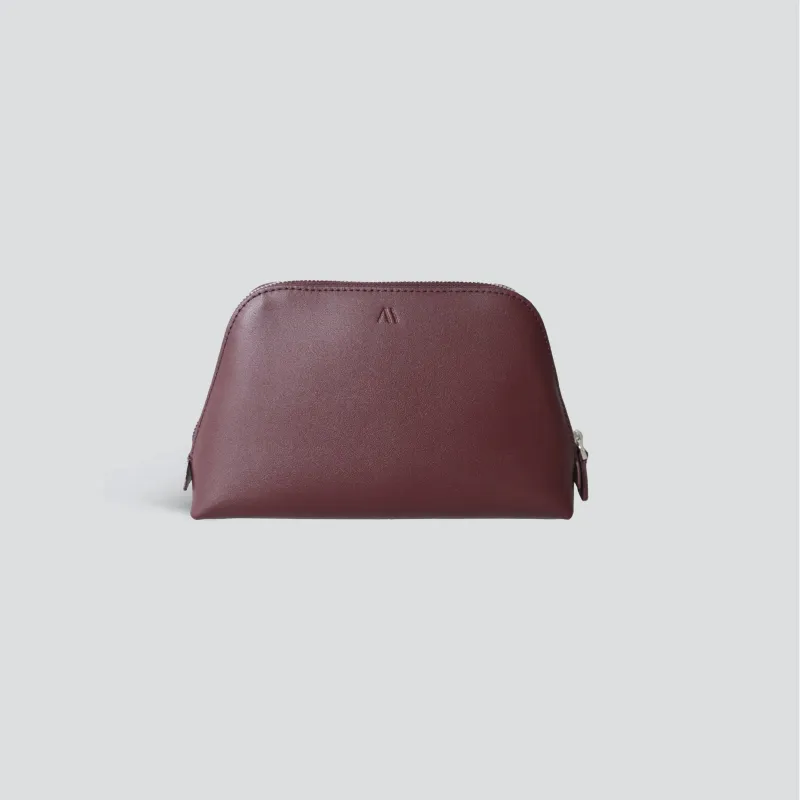 Makeup Bag - dark burgundy sold by Kaai nv