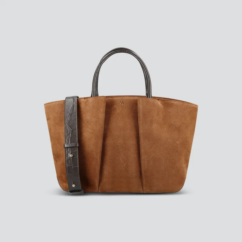 Mini Horizon - suede cognac made by Kaai nv