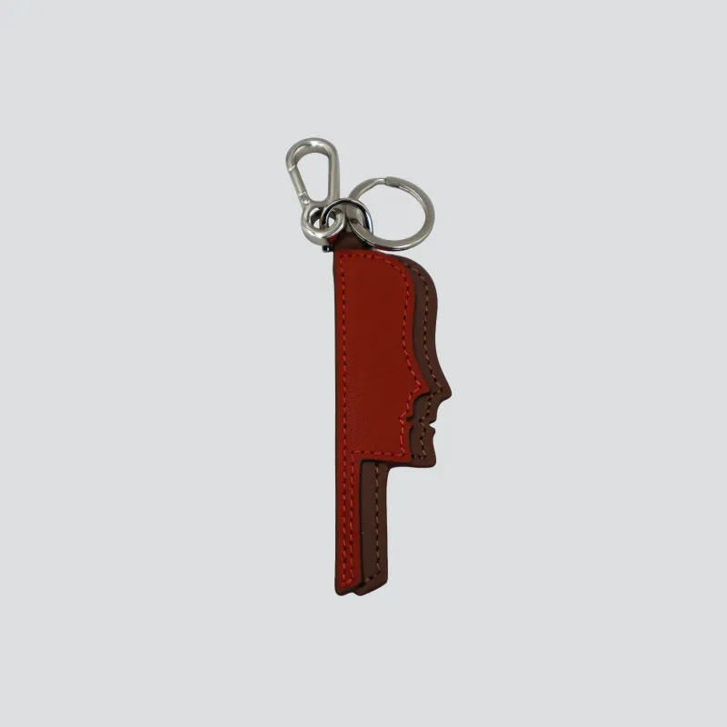 Sisterhood Key Chain - mocha brown / terracotta made by Kaai nv