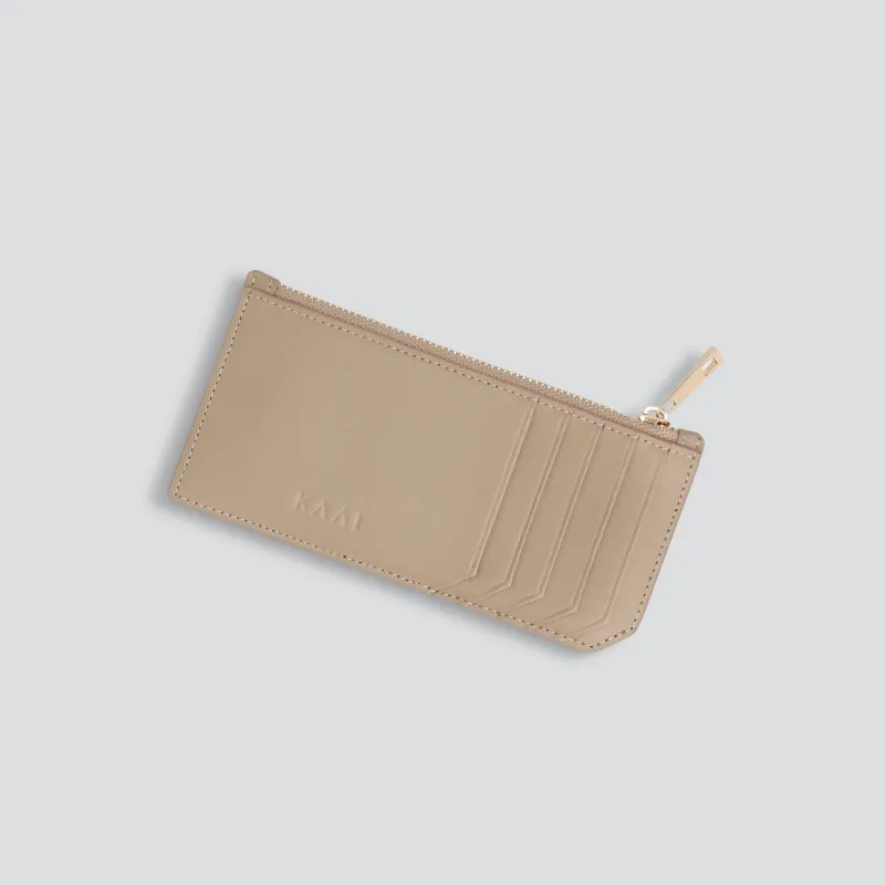 Cardholder - greige taupe sold by Kaai nv