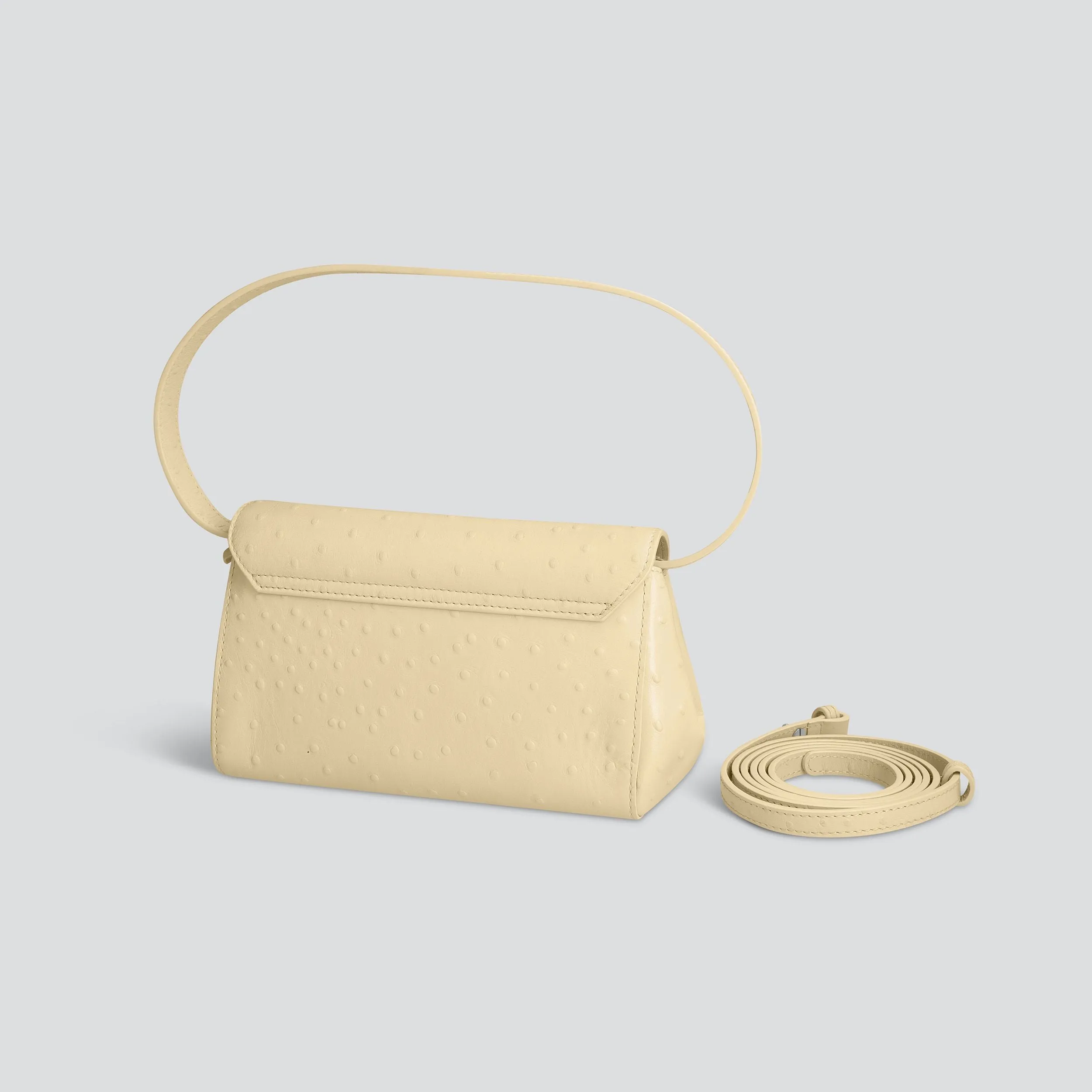 Ikon Clutch - ostrich butter yellow sold by Kaai nv product image thumbnail 3