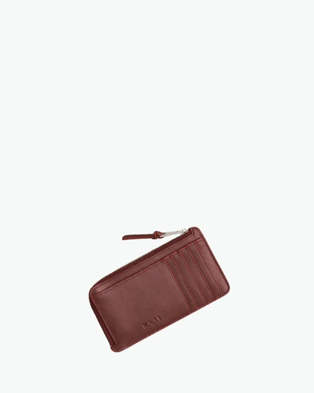 Rebel Cardholder - soft touch chestnut brown made by Kaai nv