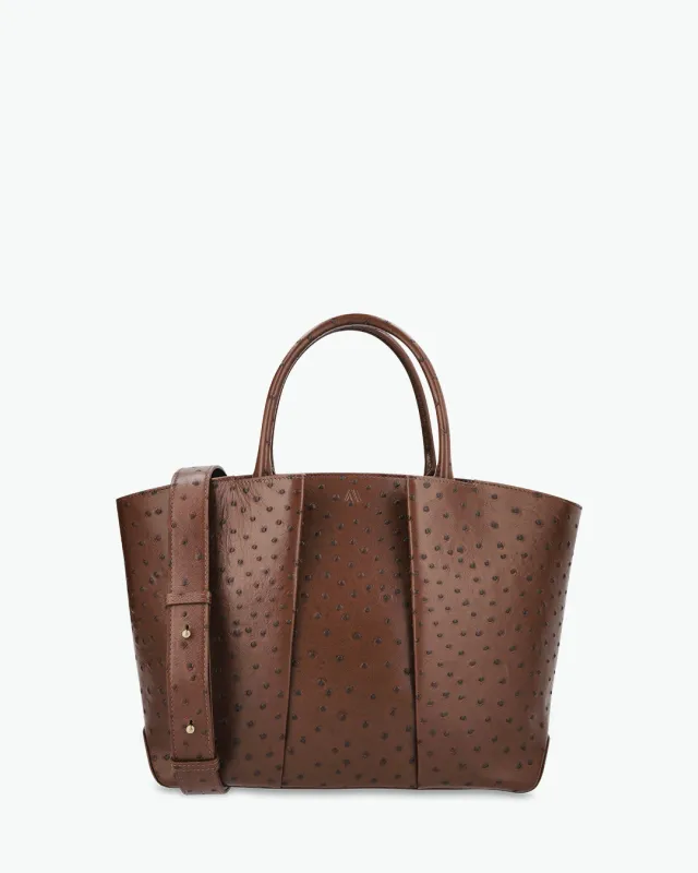 Mini Horizon - ostrich chocolate brown made by Kaai nv
