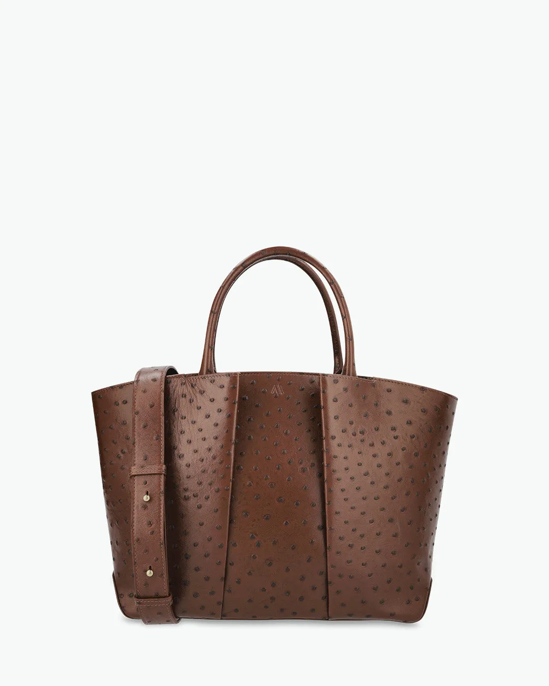 Mini Horizon - ostrich chocolate brown sold by Kaai nv
