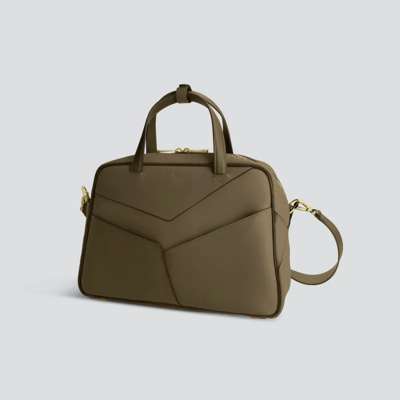 Midi Bowler - dark khaki sold by Kaai nv
