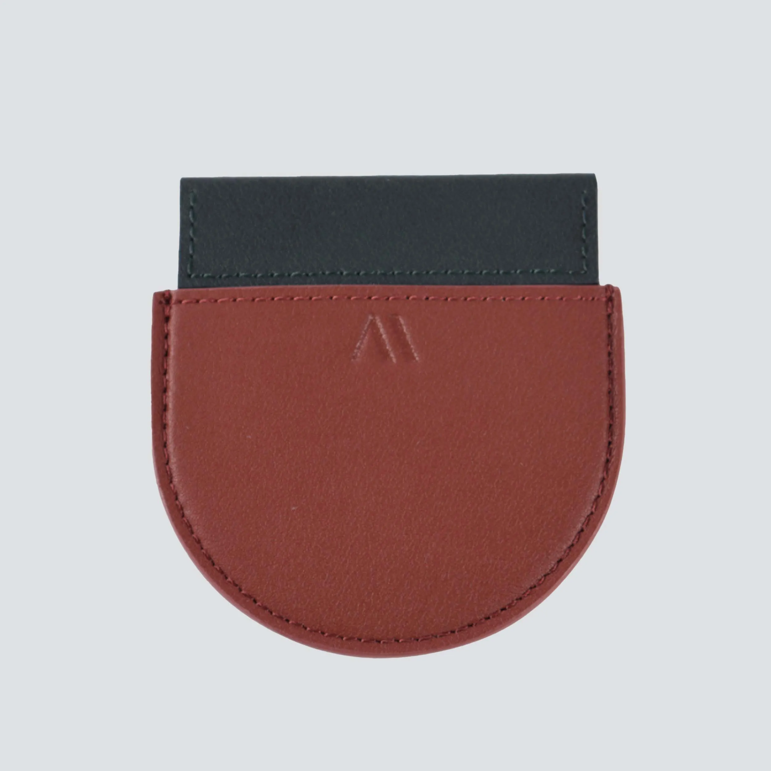 Pocket mirror Hazelnut / Forest Green sold by Kaai nv product image thumbnail 2