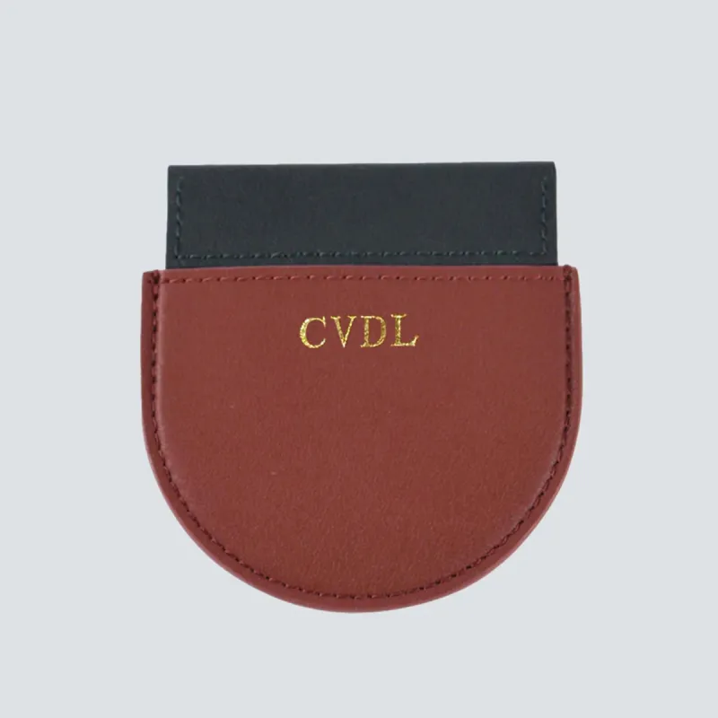 Pocket mirror Hazelnut / Forest Green sold by Kaai nv