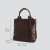 Mini Loop - soft croco espresso sold by Kaai nv