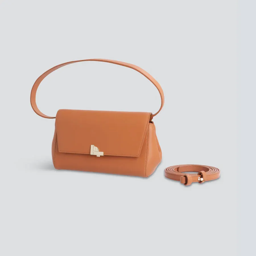 Ikon Clutch - light cognac with ornament sold by Kaai nv