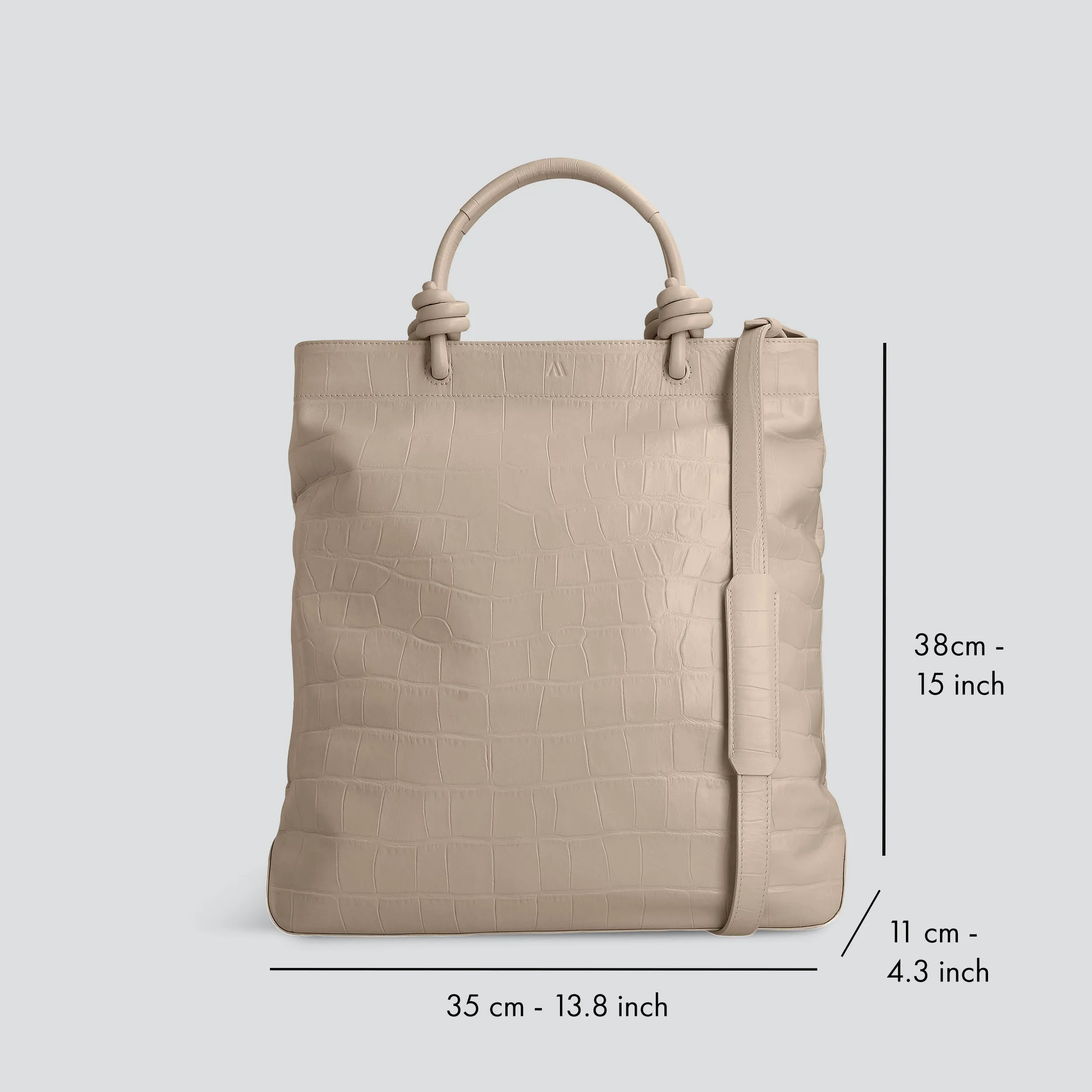 Loop - soft croco clay taupe sold by Kaai nv product image thumbnail 4