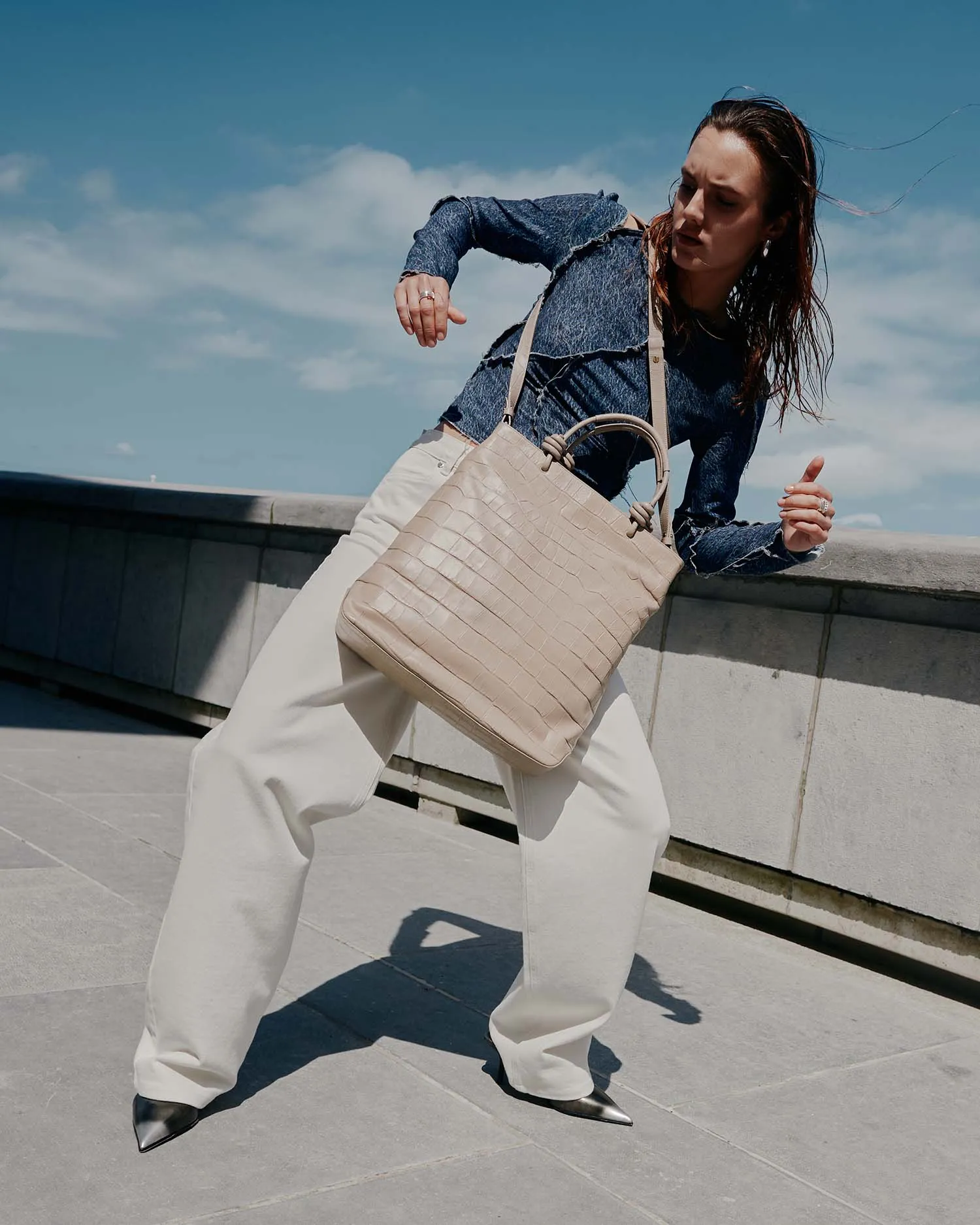 Loop - soft croco clay taupe sold by Kaai nv product image thumbnail 5