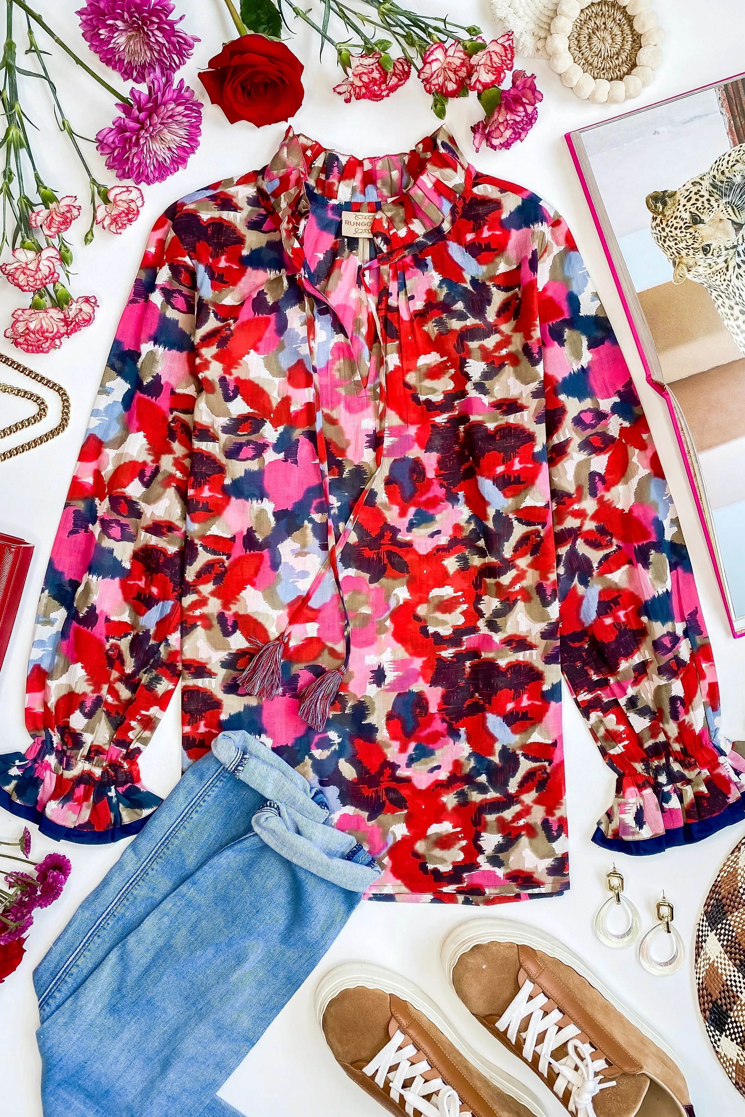 Francesca Full Sleeve Cotton Blouse sold by Rungolee product image thumbnail 4