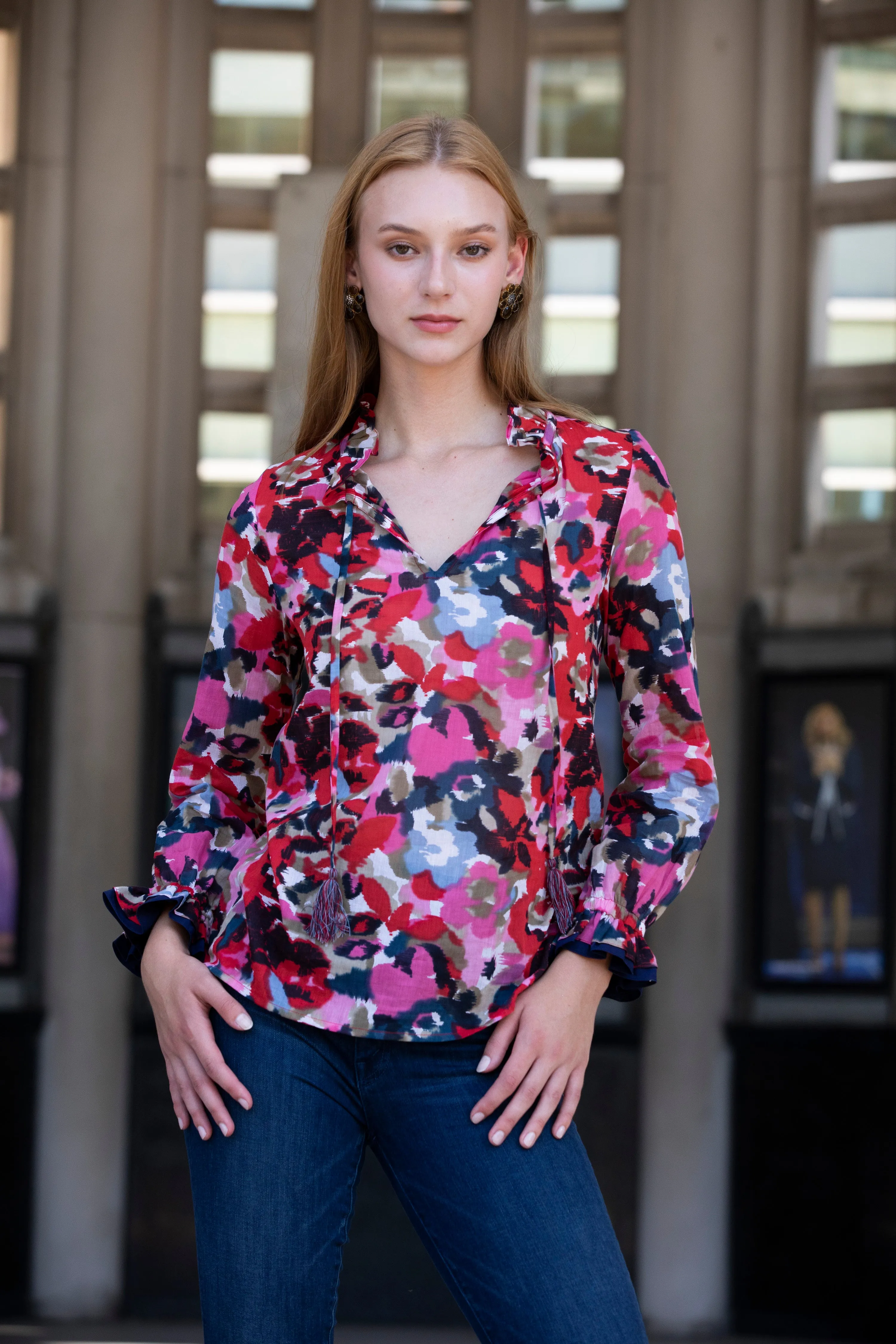 Francesca Full Sleeve Cotton Blouse sold by Rungolee product image thumbnail 3