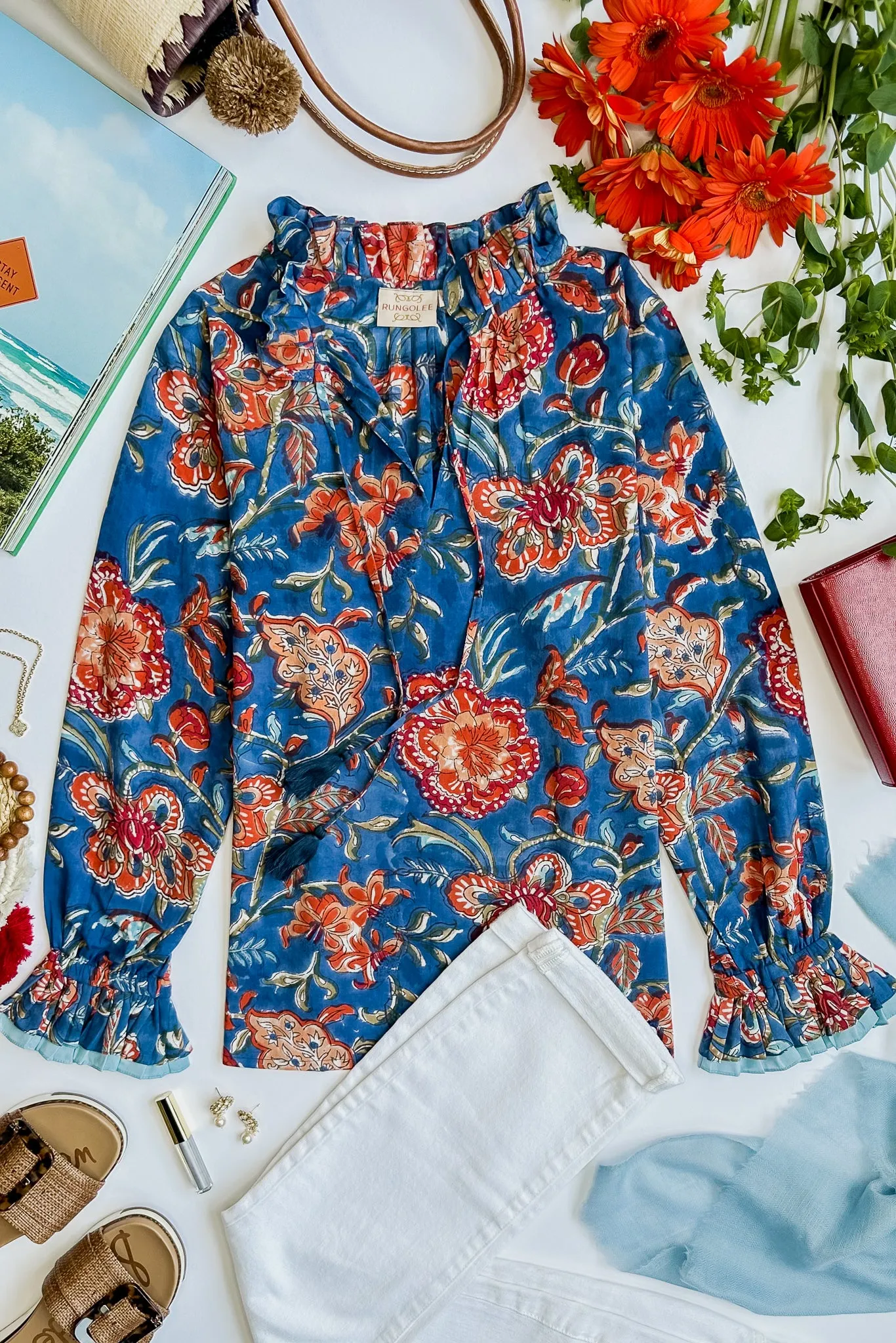 Francesca Full Sleeve Cotton Blouse sold by Rungolee