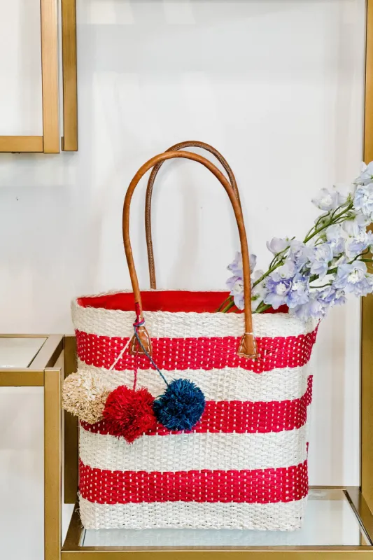 Madagascar Pom Pom Bag sold by Rungolee