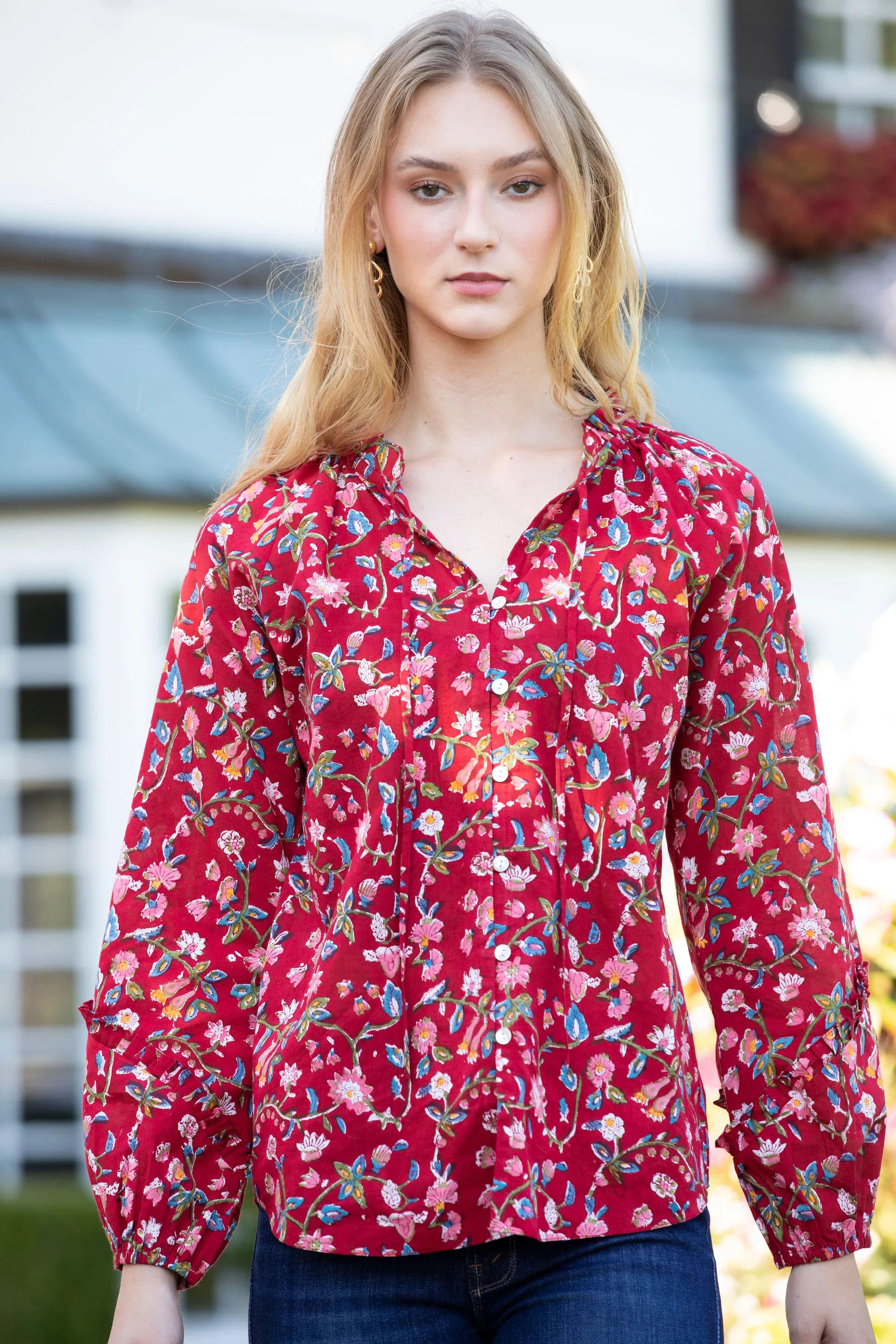 Layla Cotton Blouse sold by Rungolee product image thumbnail 2