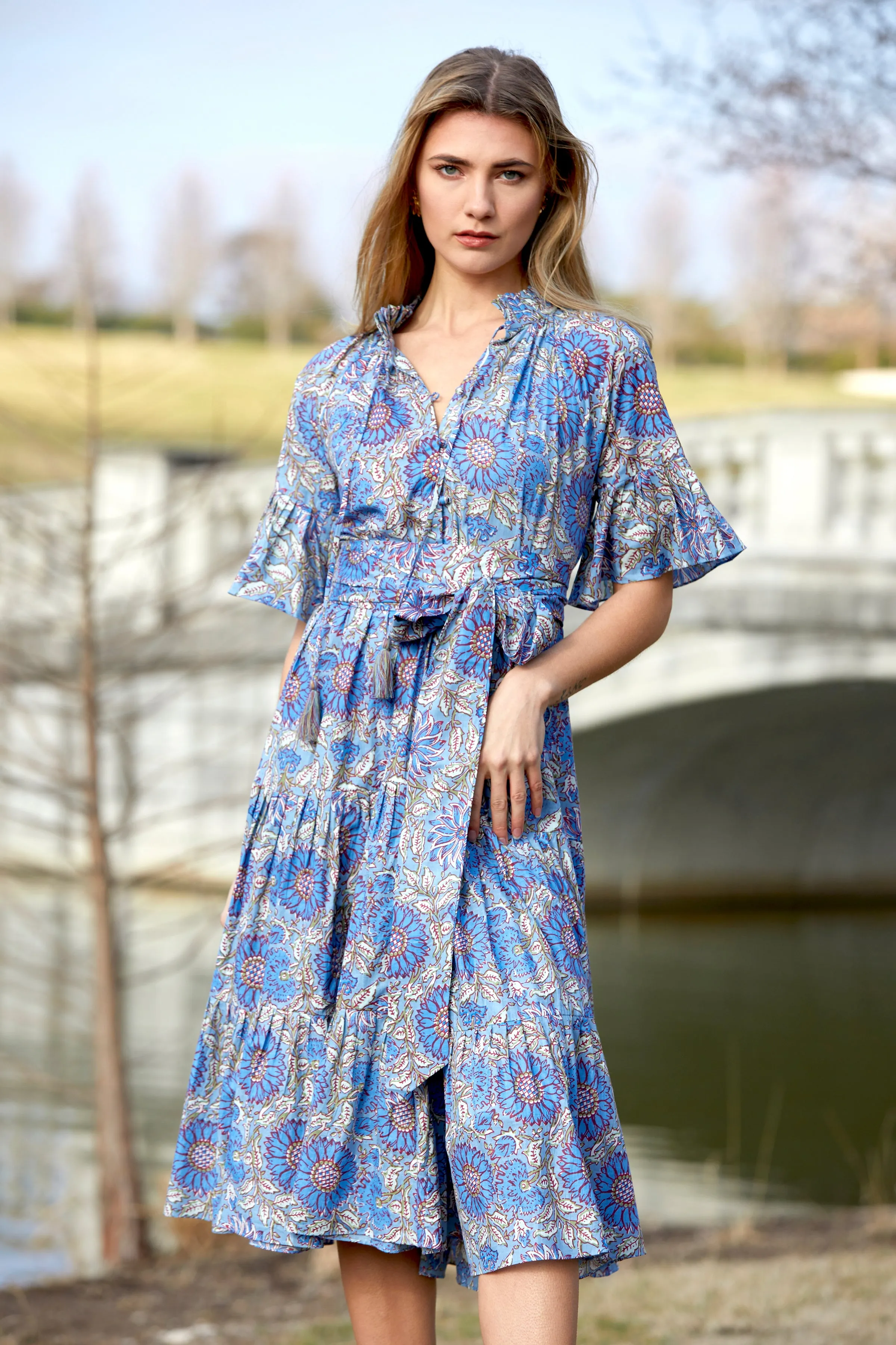 Melodie Cotton Midi Dress sold by Rungolee product image thumbnail 4
