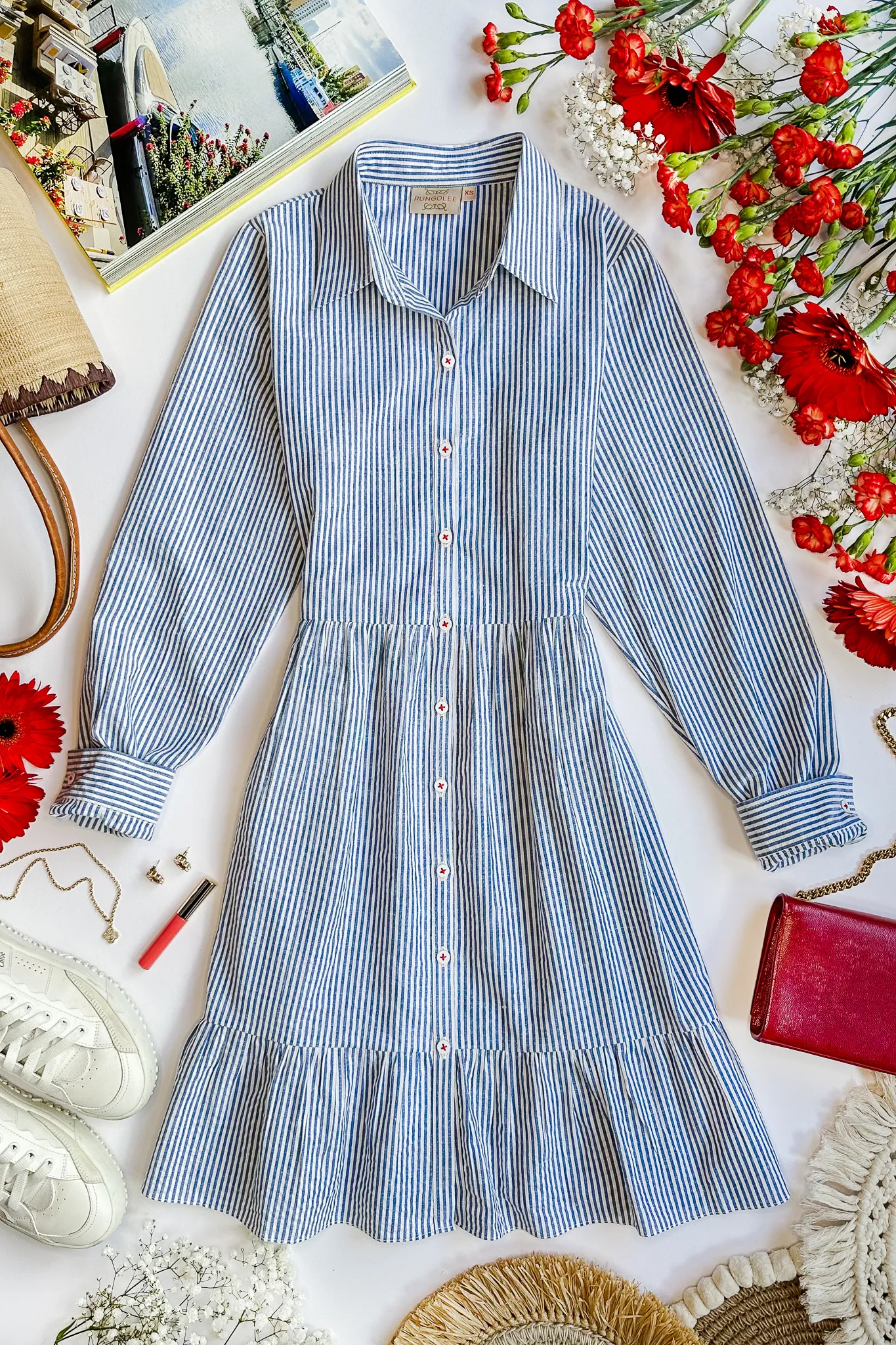 Oxford Shirt Dress sold by Rungolee product image thumbnail 3