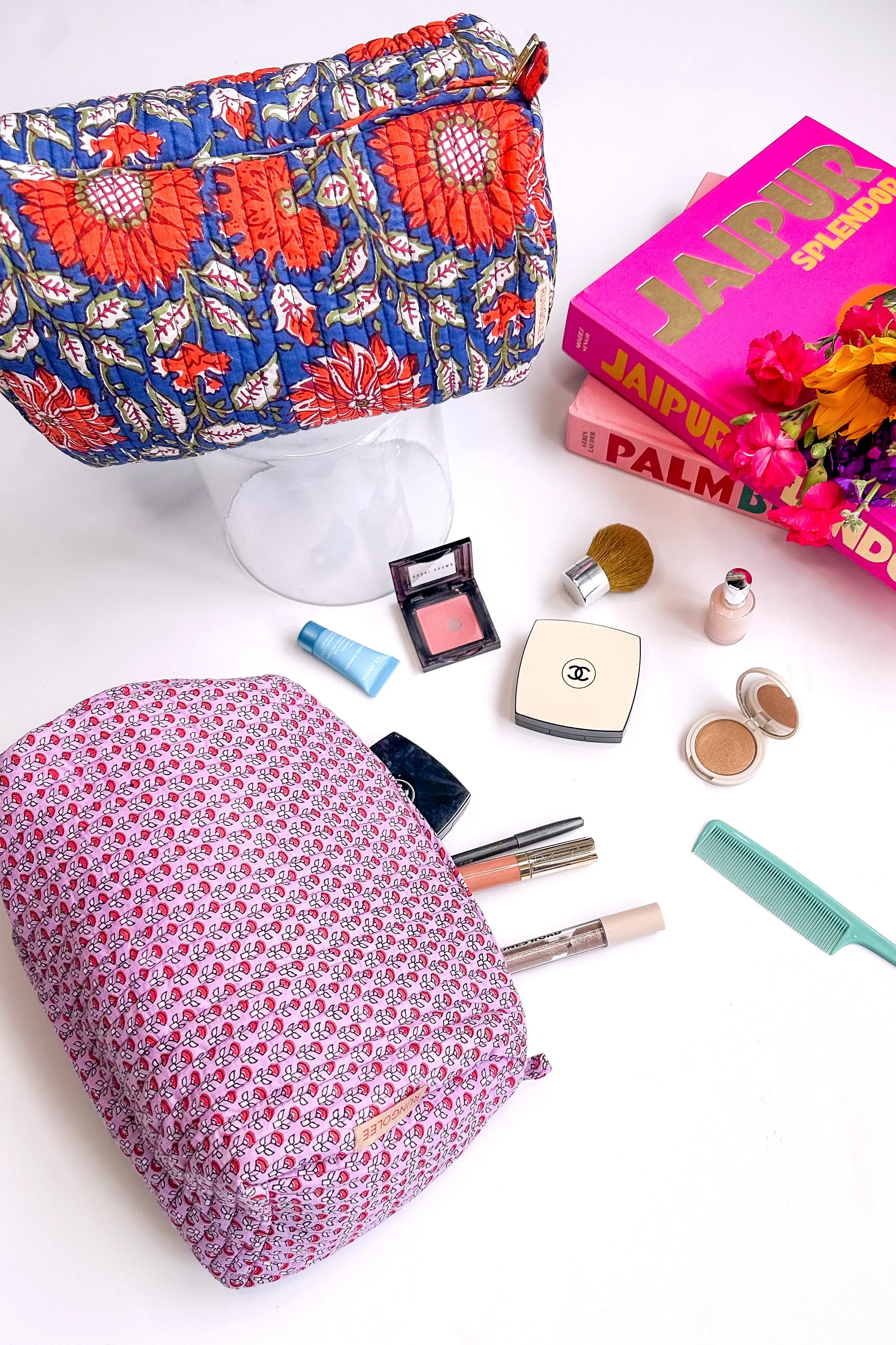 Block Print Large Makeup Bag sold by Rungolee product image thumbnail 3