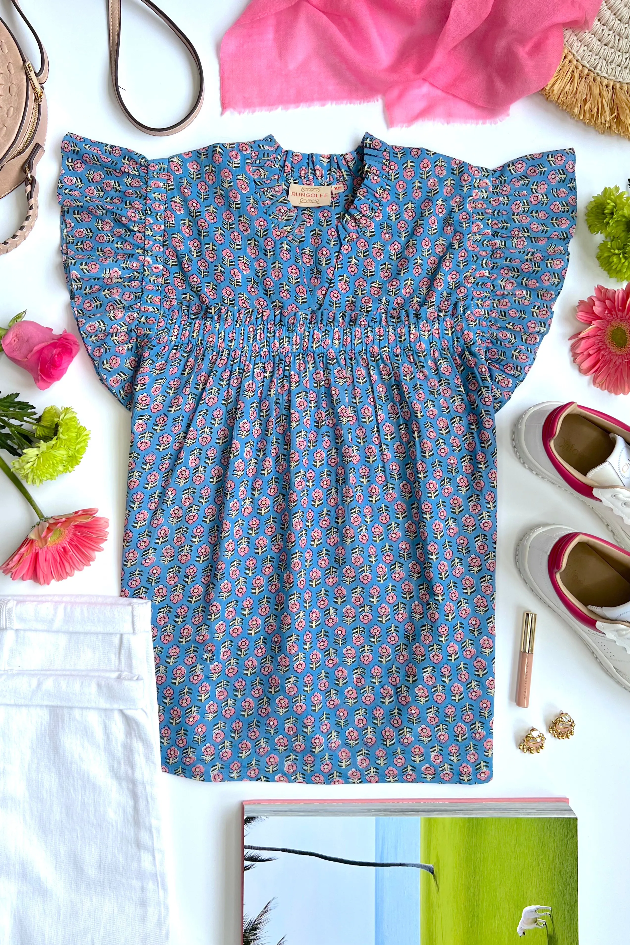 Talia Cotton Blouse- Sale sold by Rungolee