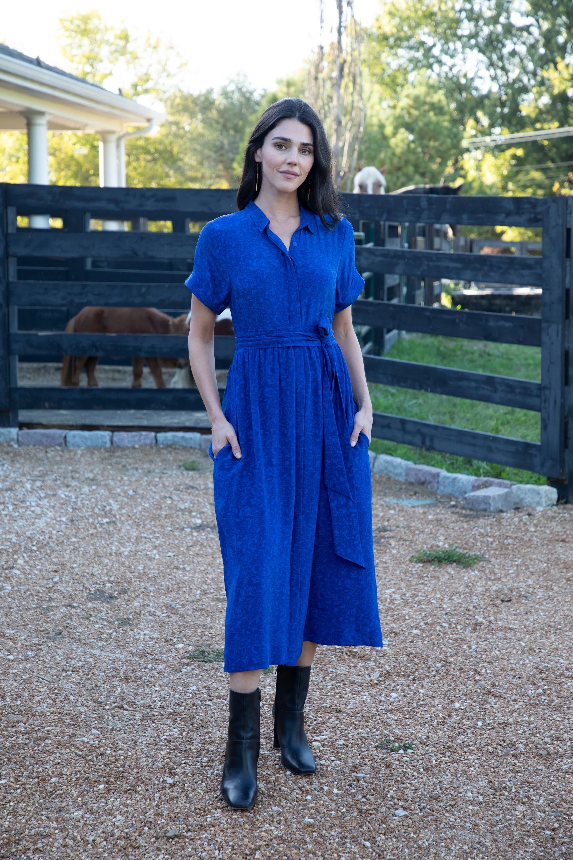 St. Germain Silk Midi Dress sold by Rungolee