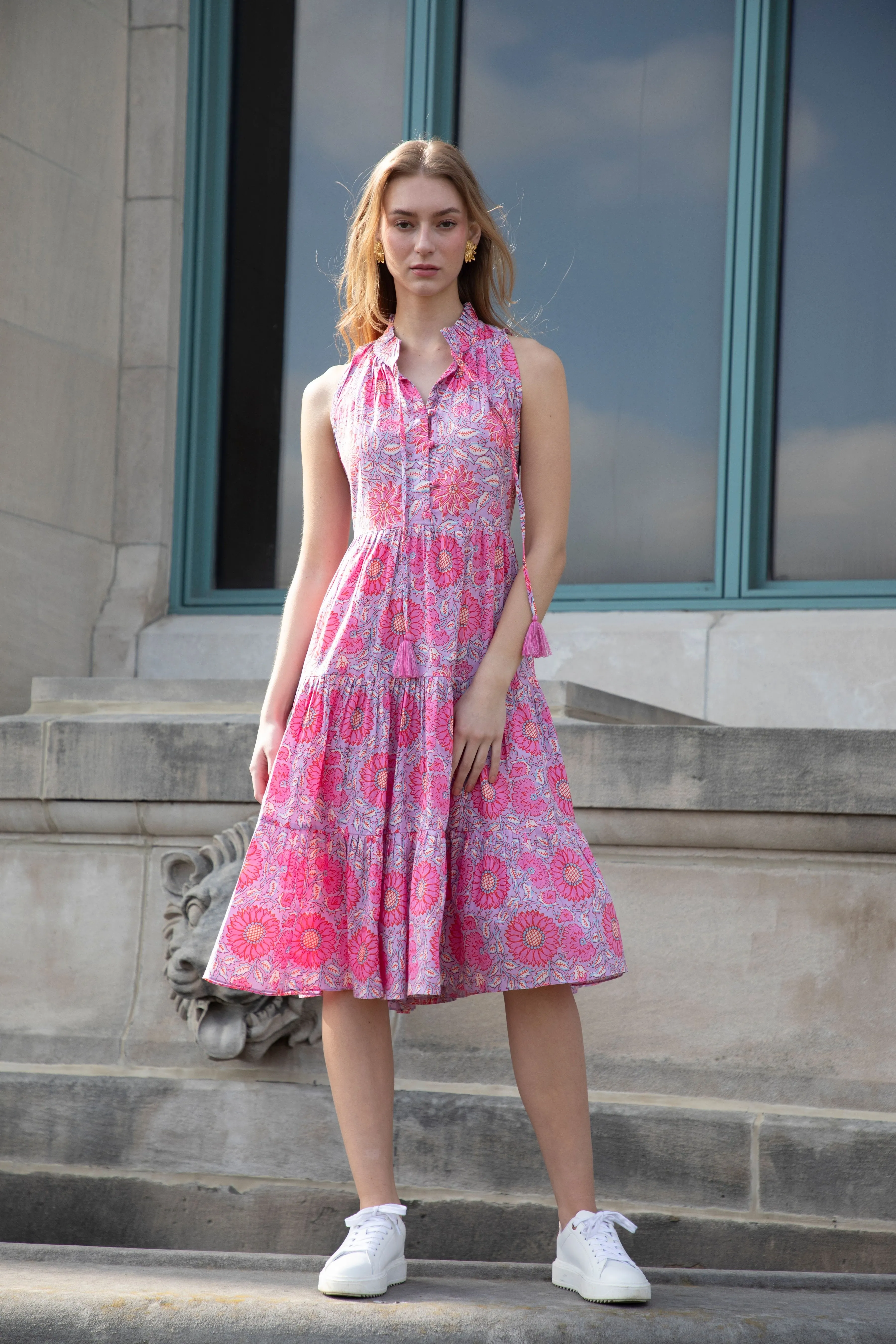 Melodie Sleeveless Cotton Midi Dress sold by Rungolee product image thumbnail 2