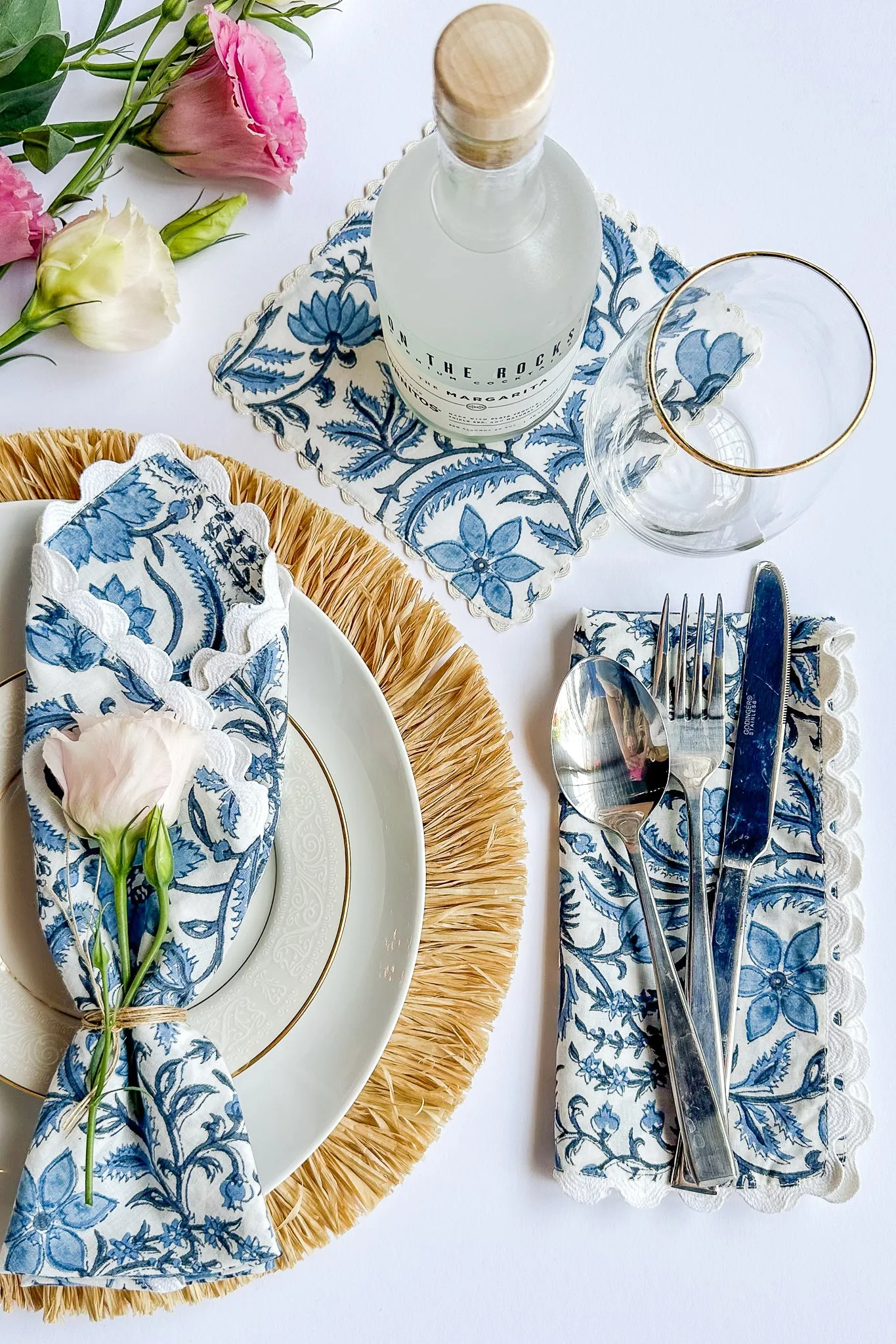 Lace Scallop Napkins | Set of 4 sold by Rungolee