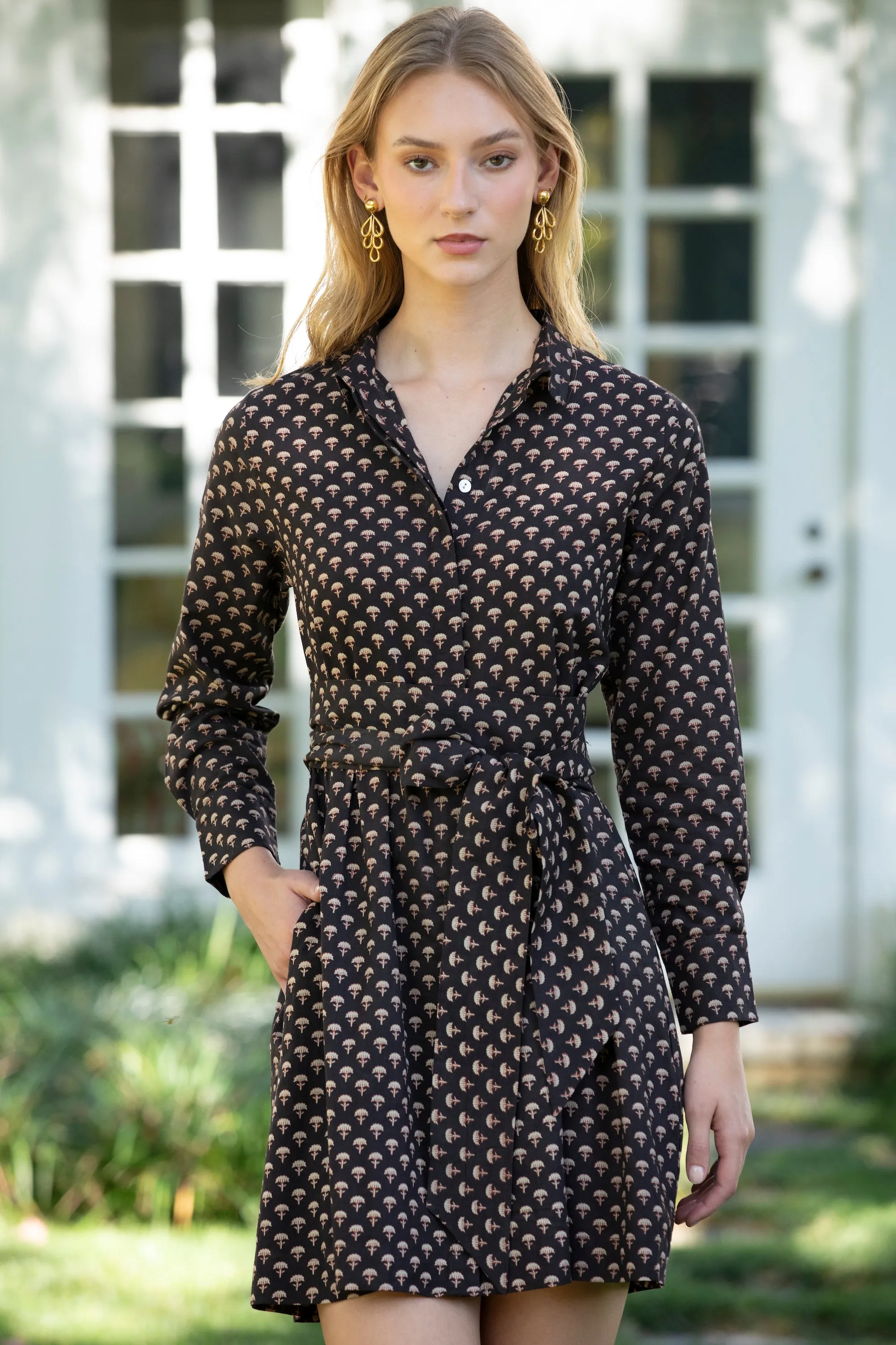 St. Germain Full Sleeve Cotton Dress sold by Rungolee