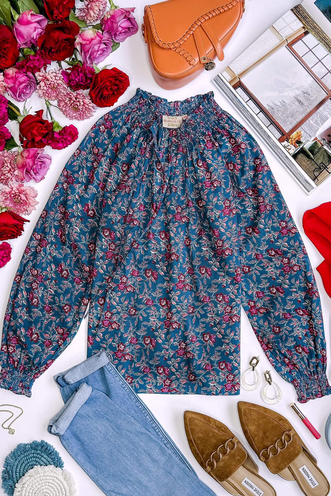 Louise Full Sleeve Cotton Blouse sold by Rungolee