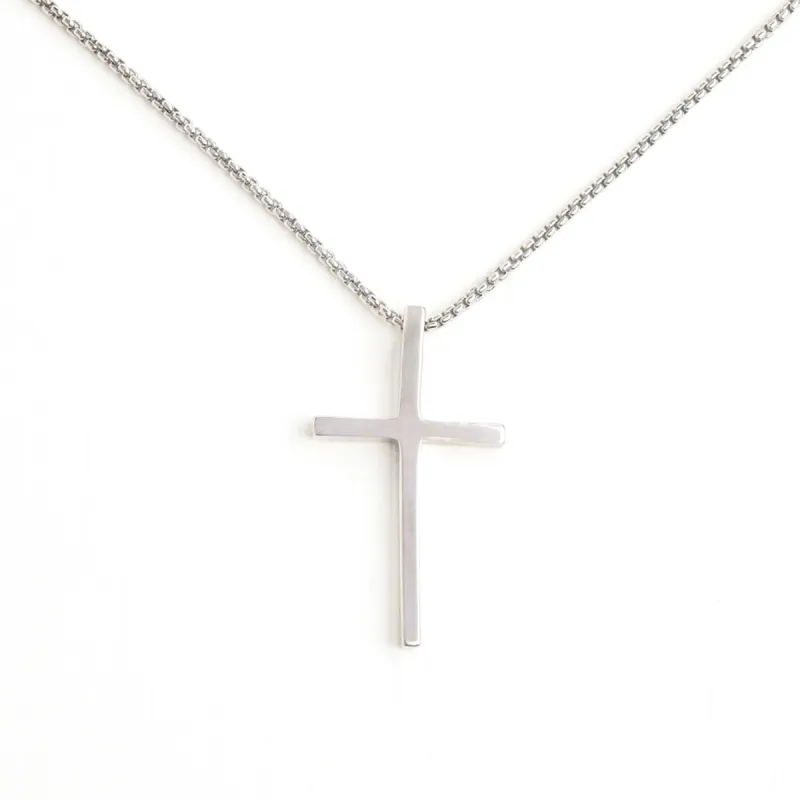 The Classic Cross Necklace in Sterling Silver sold by Starfish Project