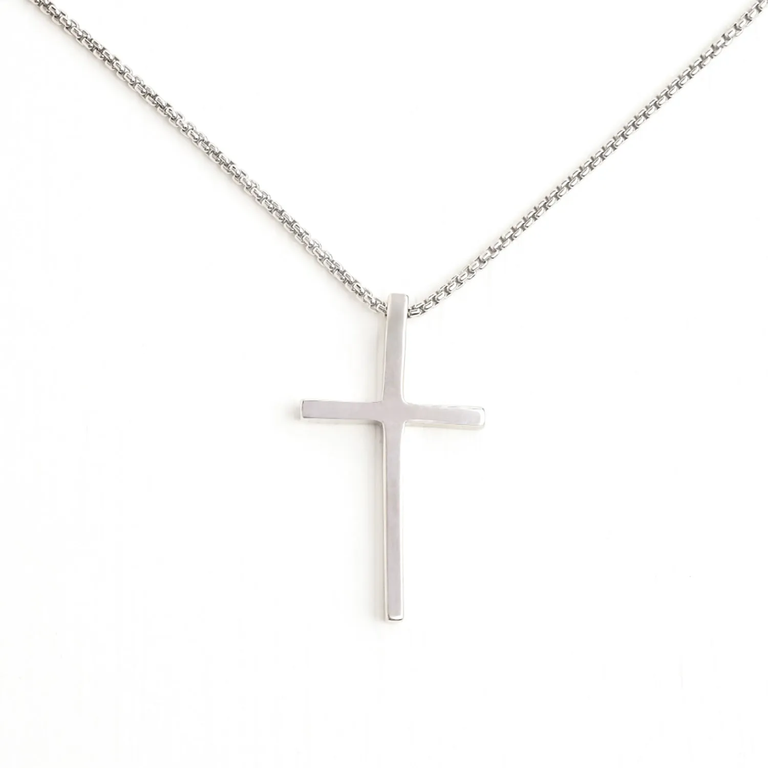 The Classic Cross Necklace in Sterling Silver sold by Starfish Project