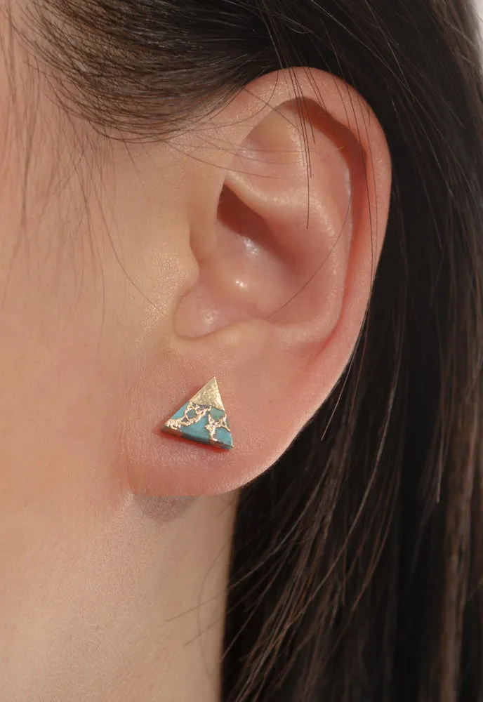 Oasis Triangle Turquoise Studs sold by Starfish Project product image thumbnail 4