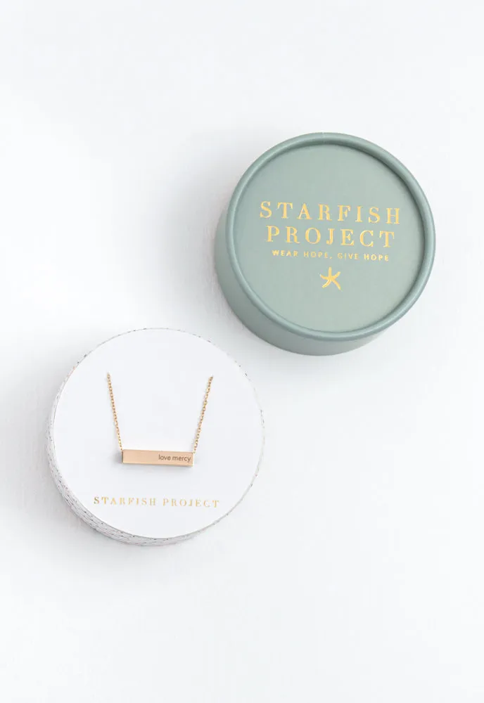 Walk Humbly Bar Necklace sold by Starfish Project product image thumbnail 3